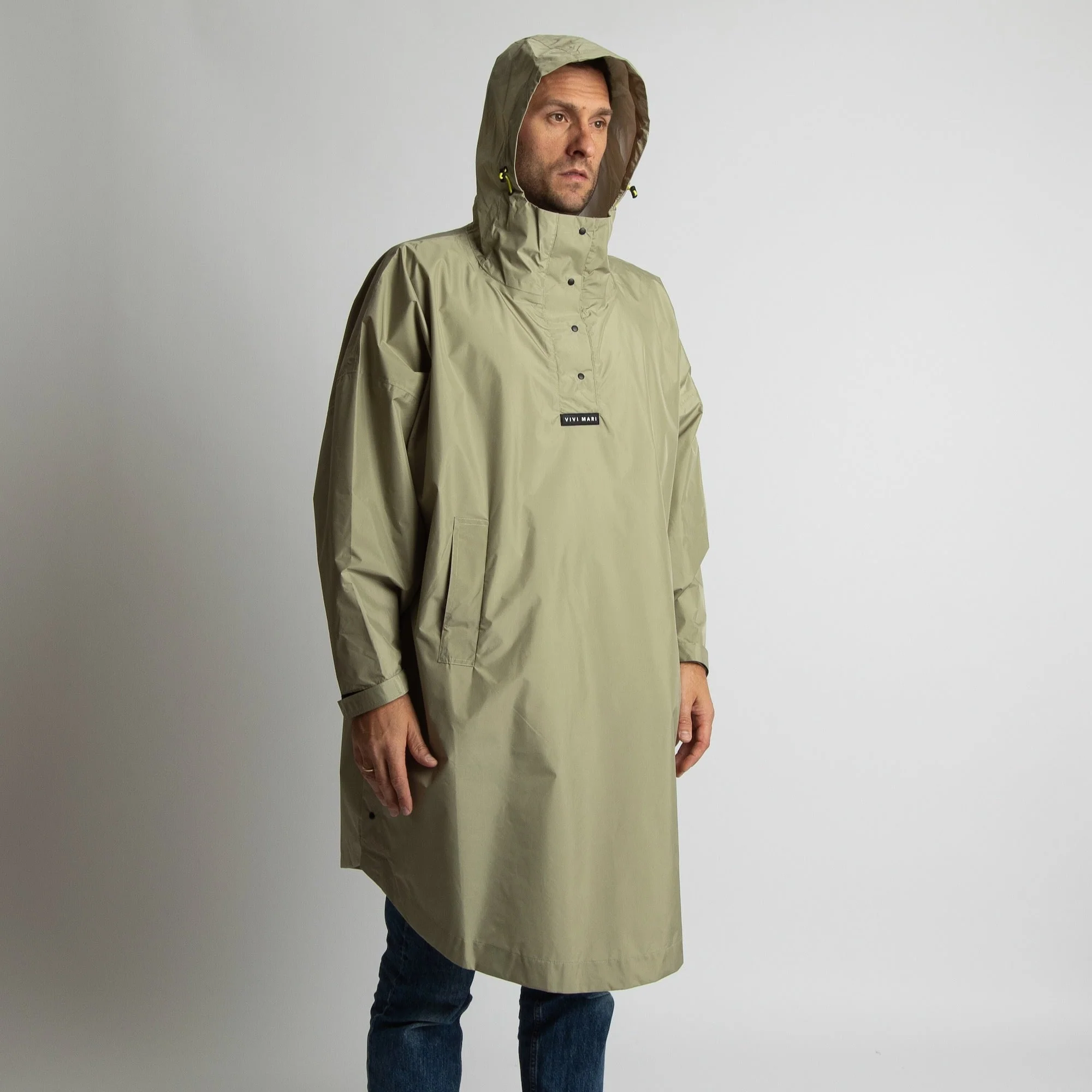 Raincoat solid pale olive - Image 30