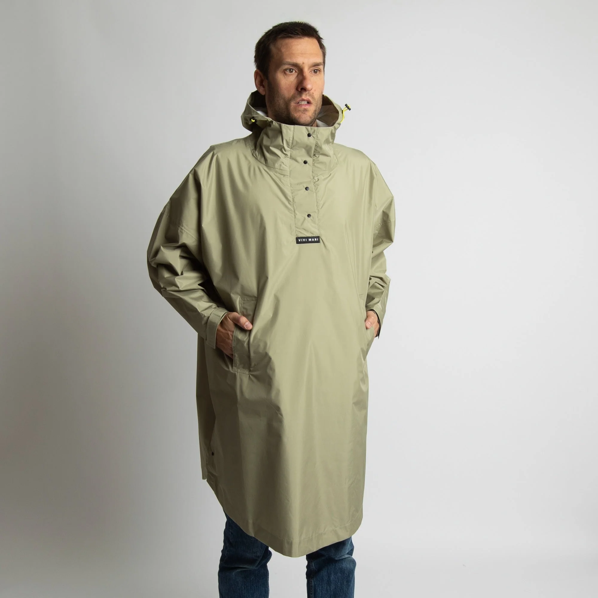 Raincoat solid pale olive - Image 8