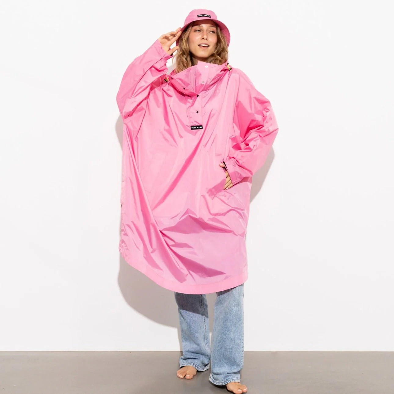 Raincoat solid soft pink - Image 13
