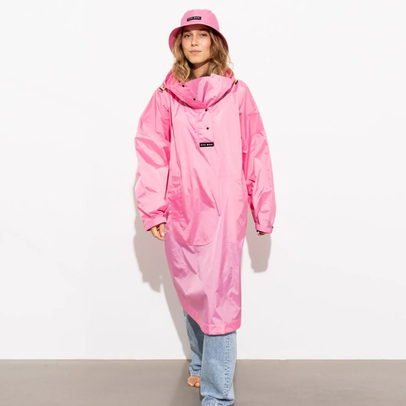 Raincoat solid soft pink - Image 6