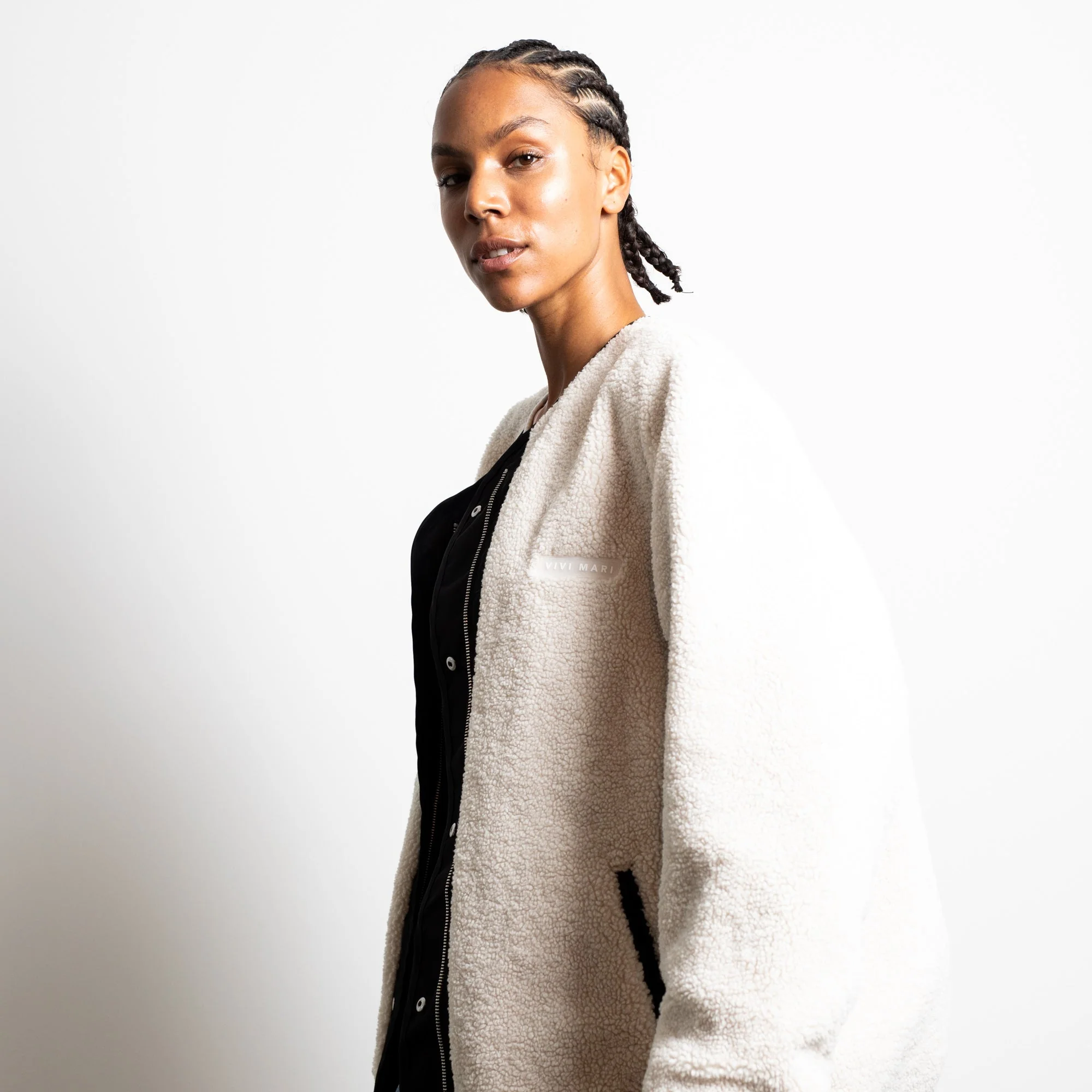 Reversible Bomber Jacket - black/sand - Image 11