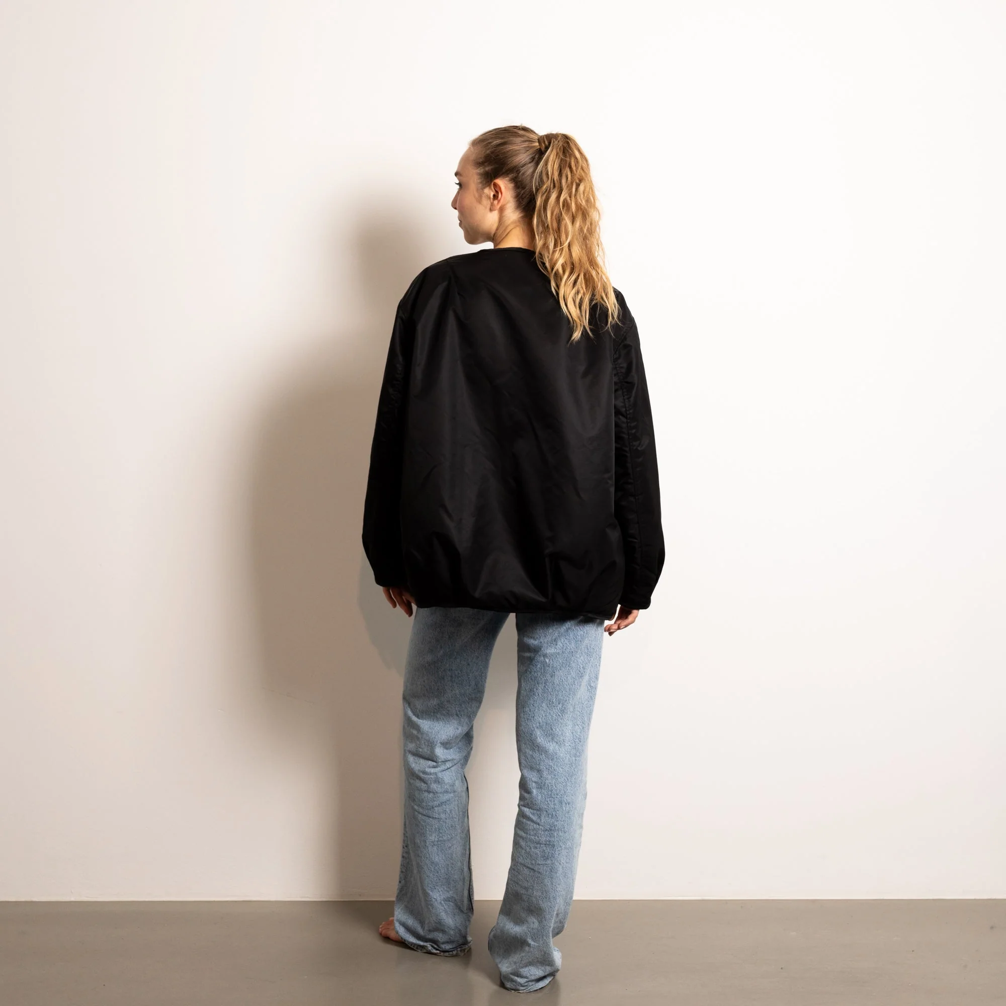 Reversible Bomber Jacket - black/sand - Image 17