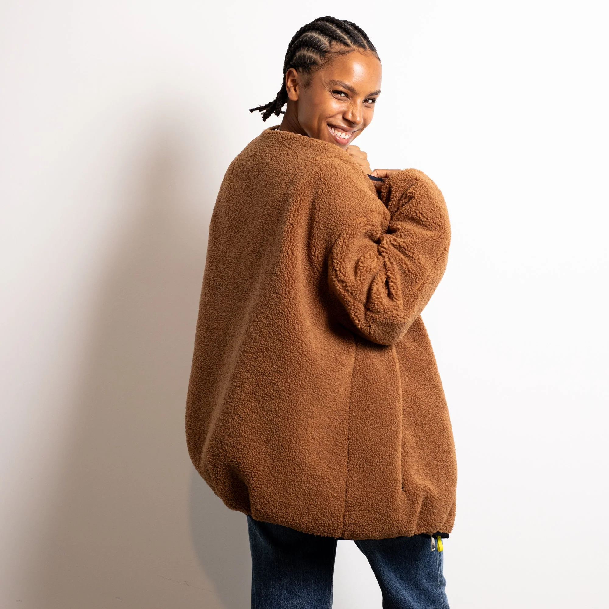 Reversible Bomber Jacket - navy/caramel - Image 15