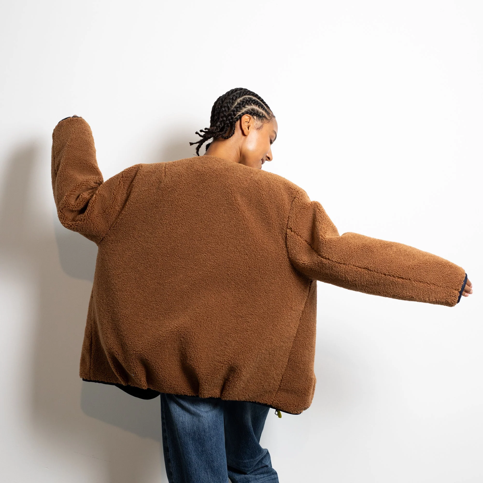 Reversible Bomber Jacket - navy/caramel - Image 20