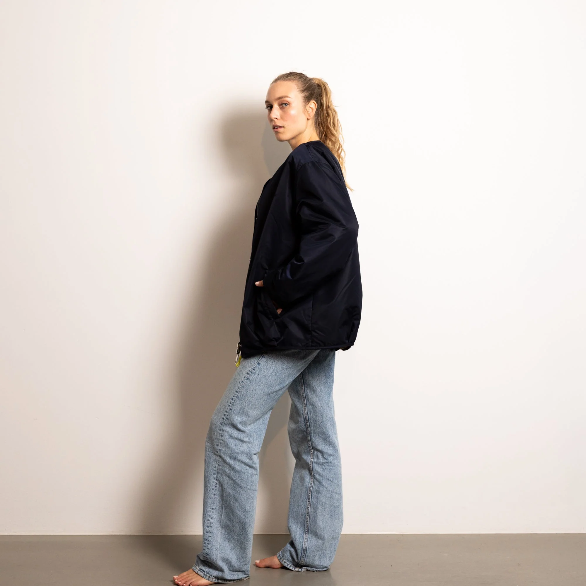 Reversible Bomber Jacket - navy/caramel - Image 22