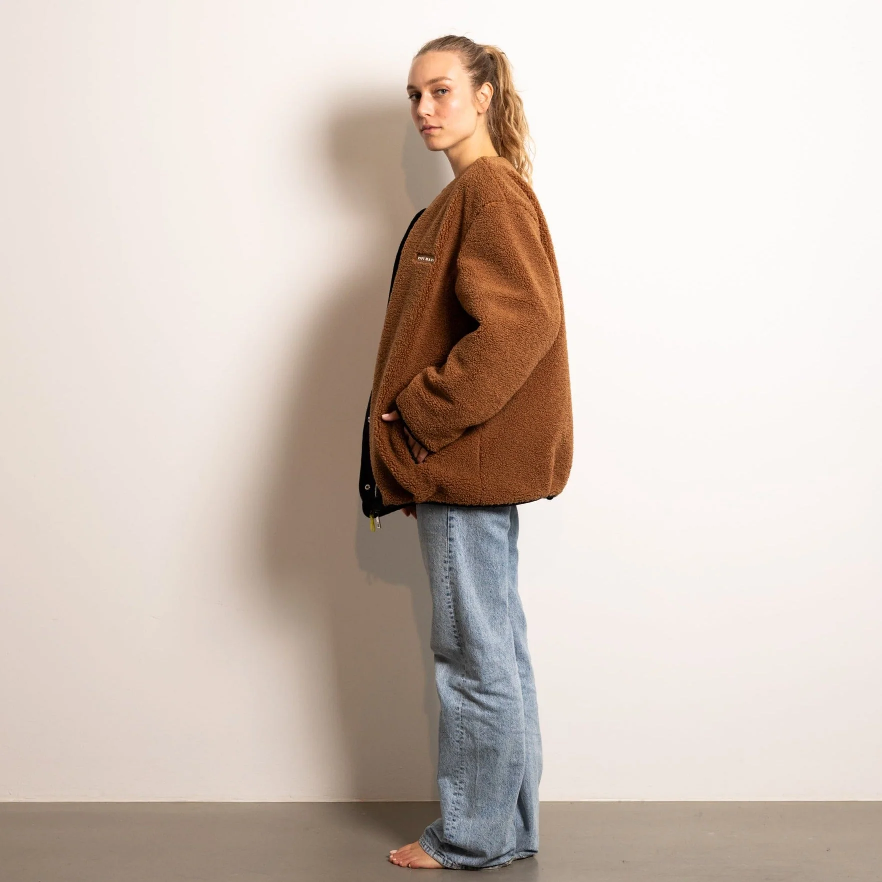 Reversible Bomber Jacket - navy/caramel - Image 23