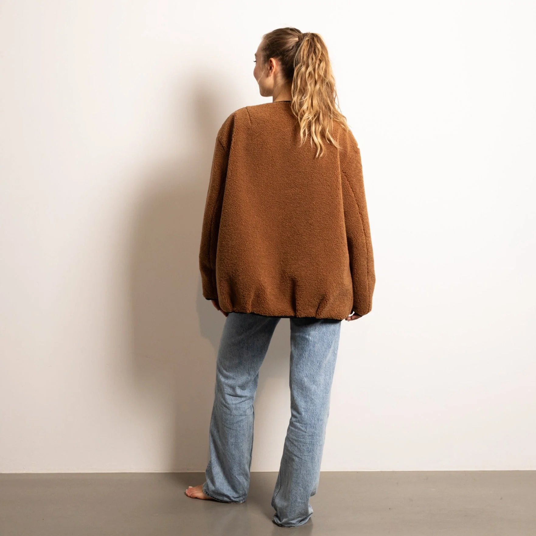 Reversible Bomber Jacket - navy/caramel - Image 25