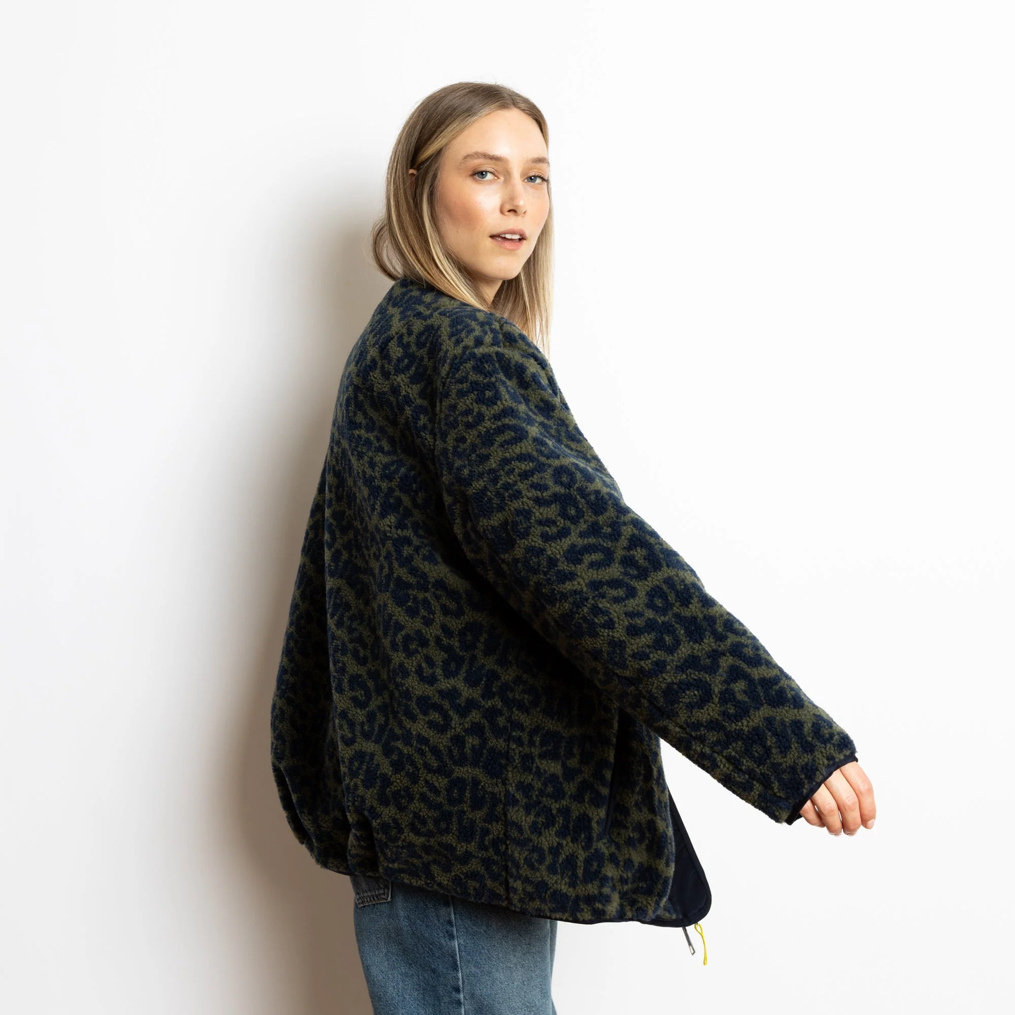 Reversible Bomber Jacket - navy/leo navy-olive - Image 12