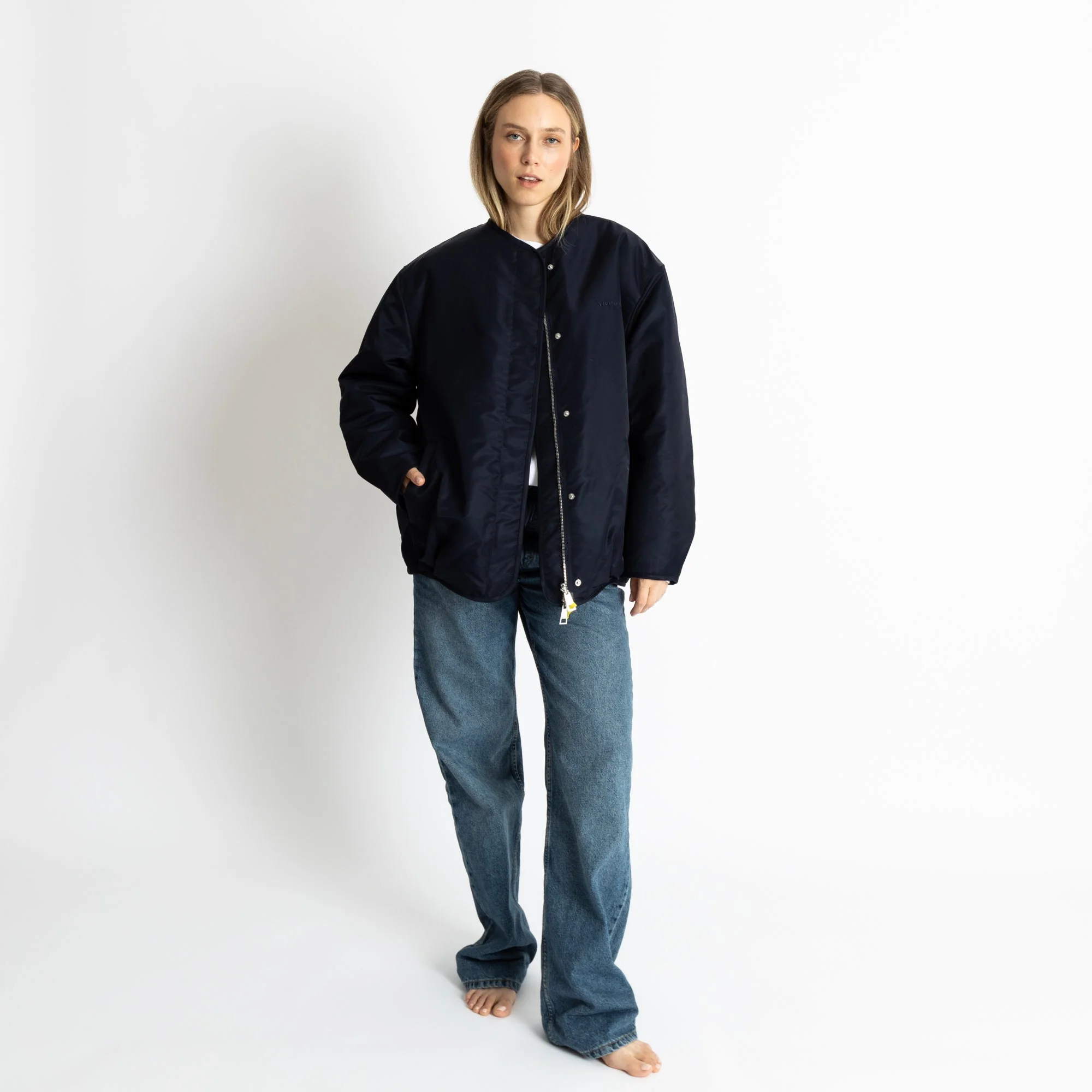 Reversible Bomber Jacket - navy/leo navy-olive - Image 5