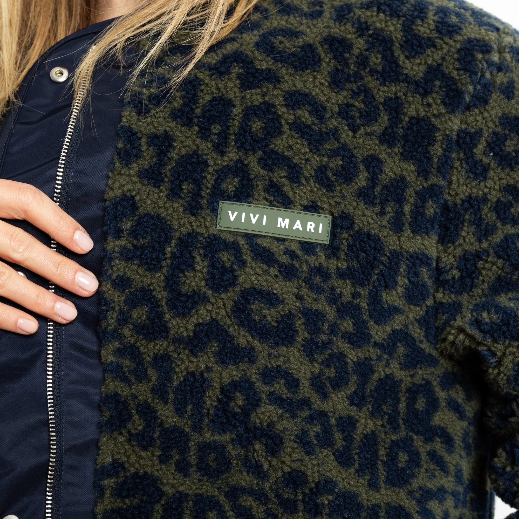 Reversible Bomber Jacket - navy/leo navy-olive - Image 8