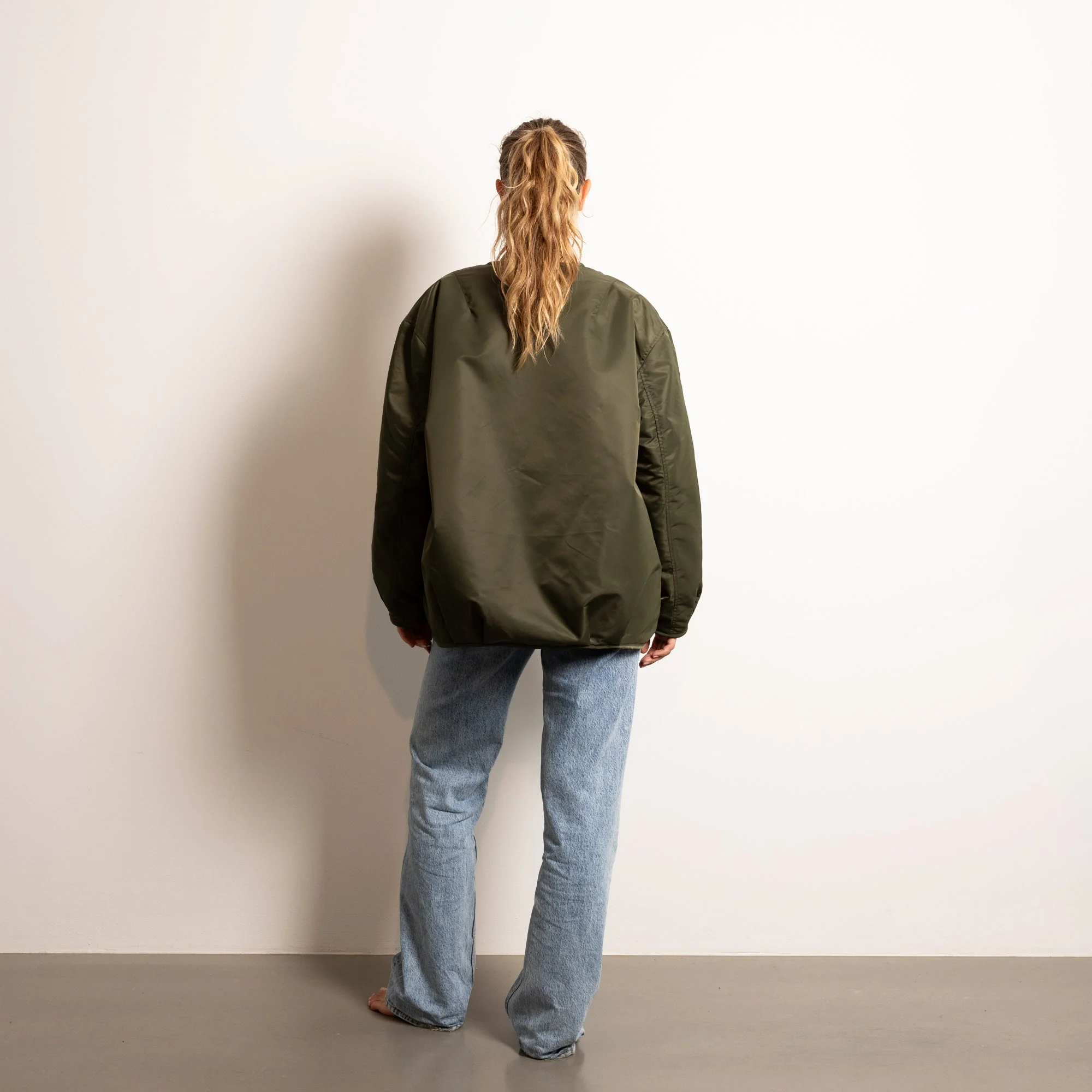 Reversible Bomber Jacket - olive/leo navy-olive - Image 14