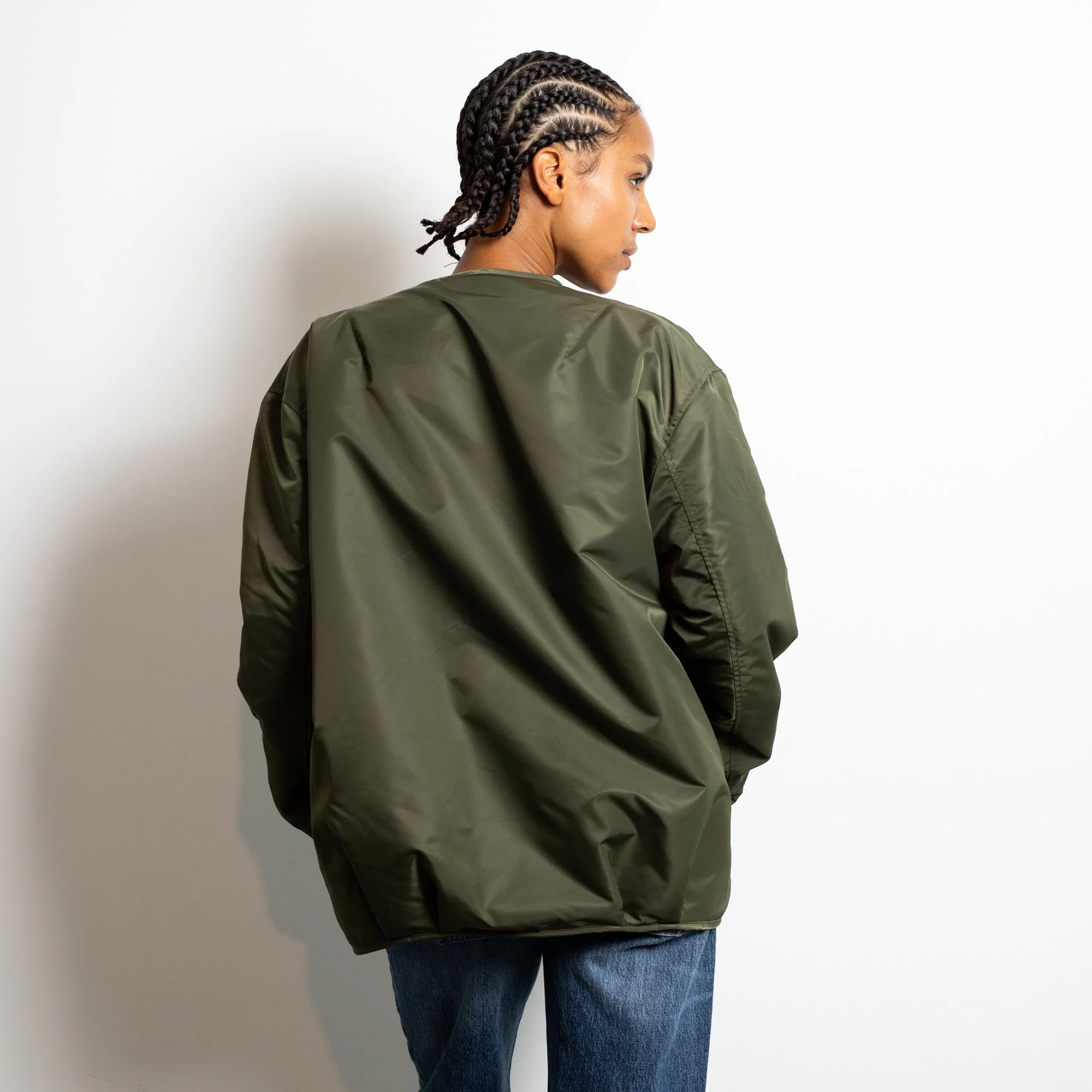 Reversible Bomber Jacket - olive/leo navy-olive - Image 15