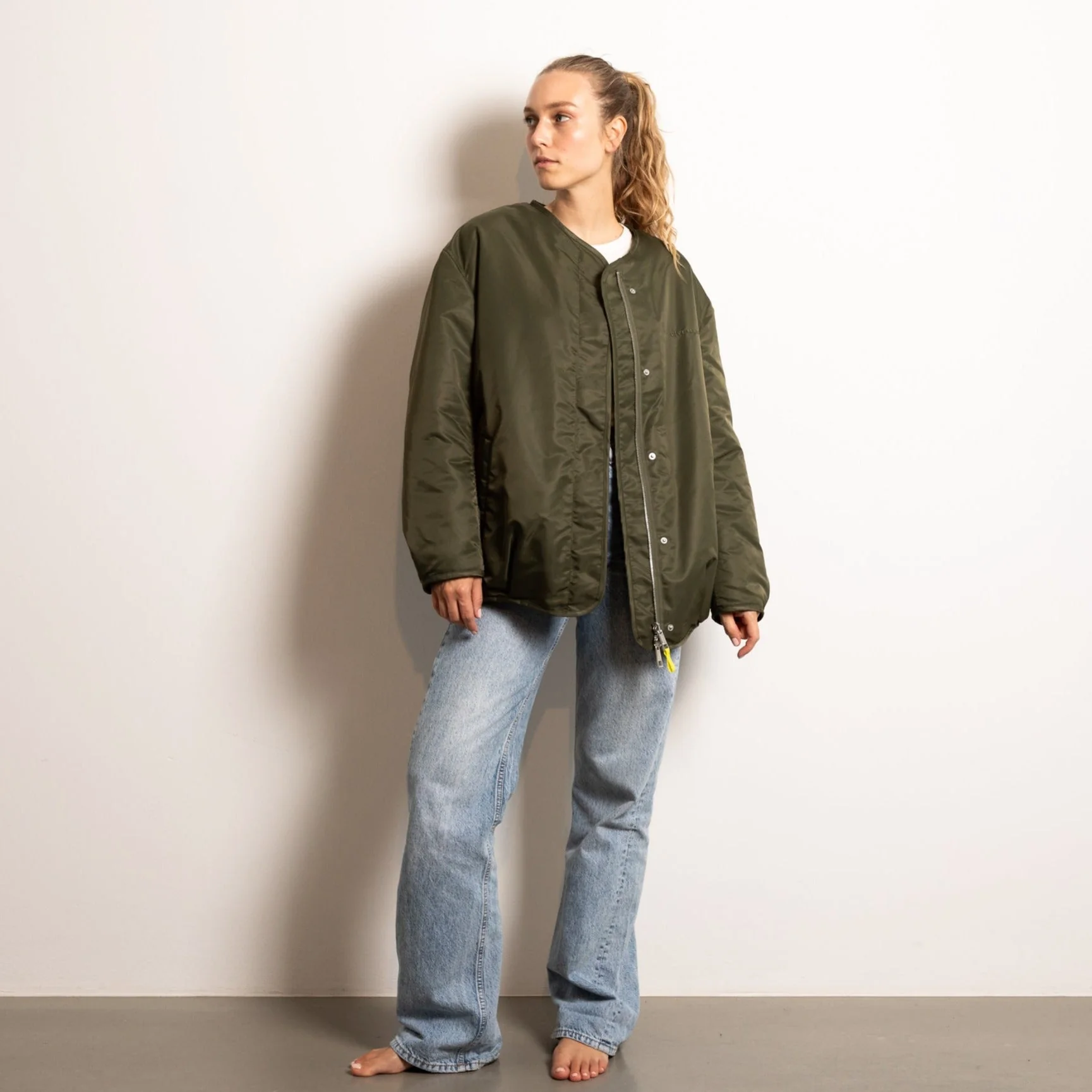 Reversible Bomber Jacket - olive/leo navy-olive - Image 7