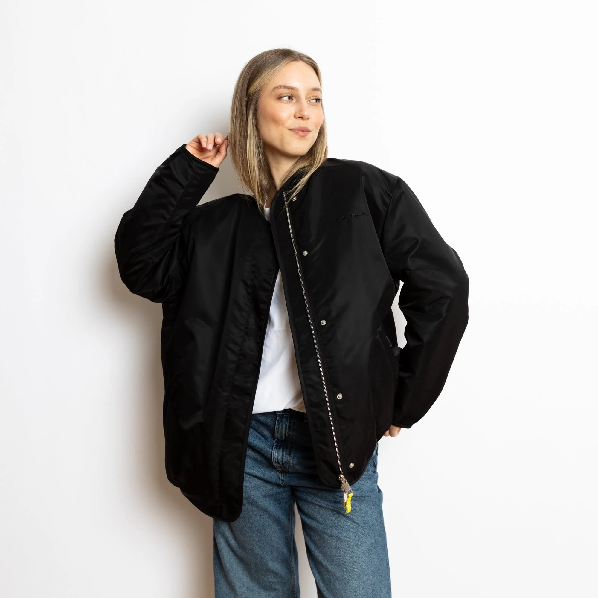 Reversible Bomber Jacket - black/leo black-sand - Image 11