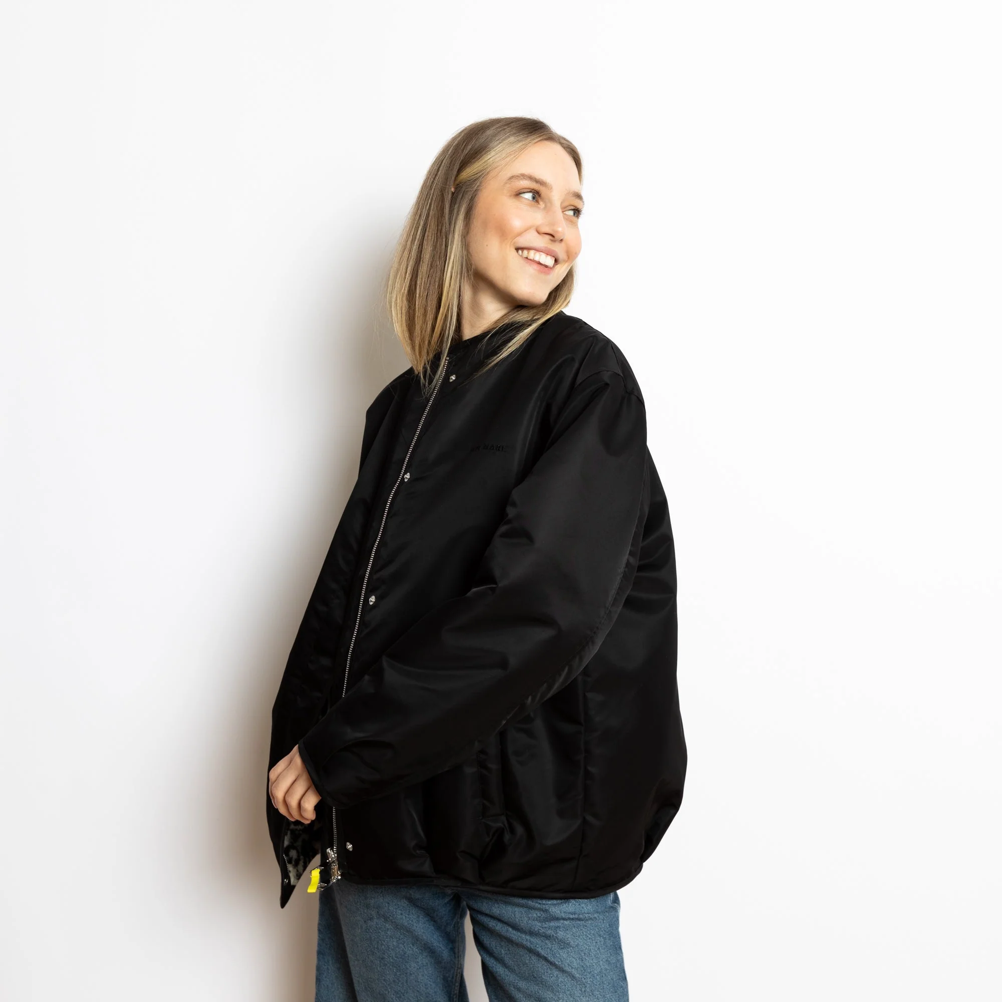 Reversible Bomber Jacket - black/leo black-sand - Image 15