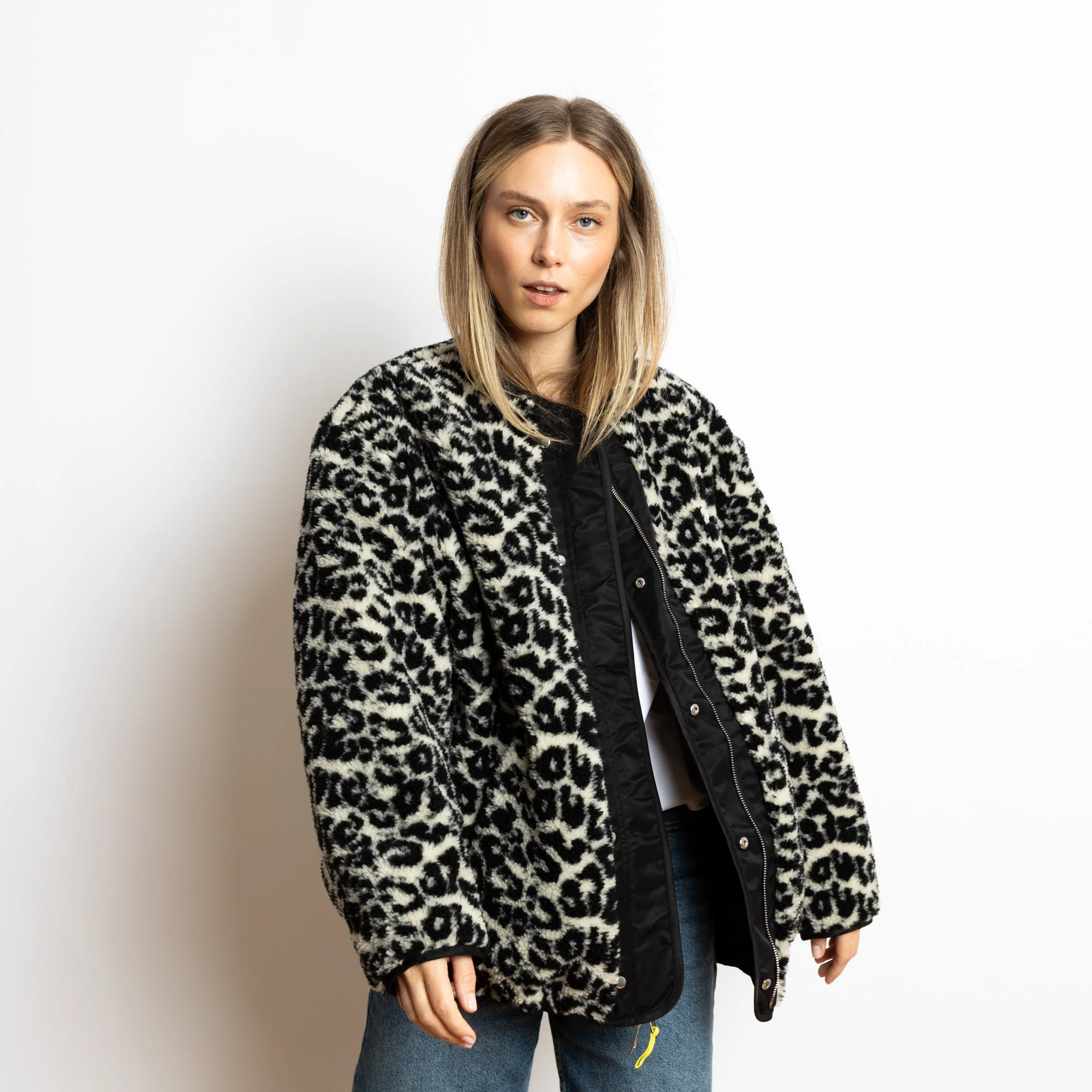 Reversible Bomber Jacket - black/leo black-sand - Image 4