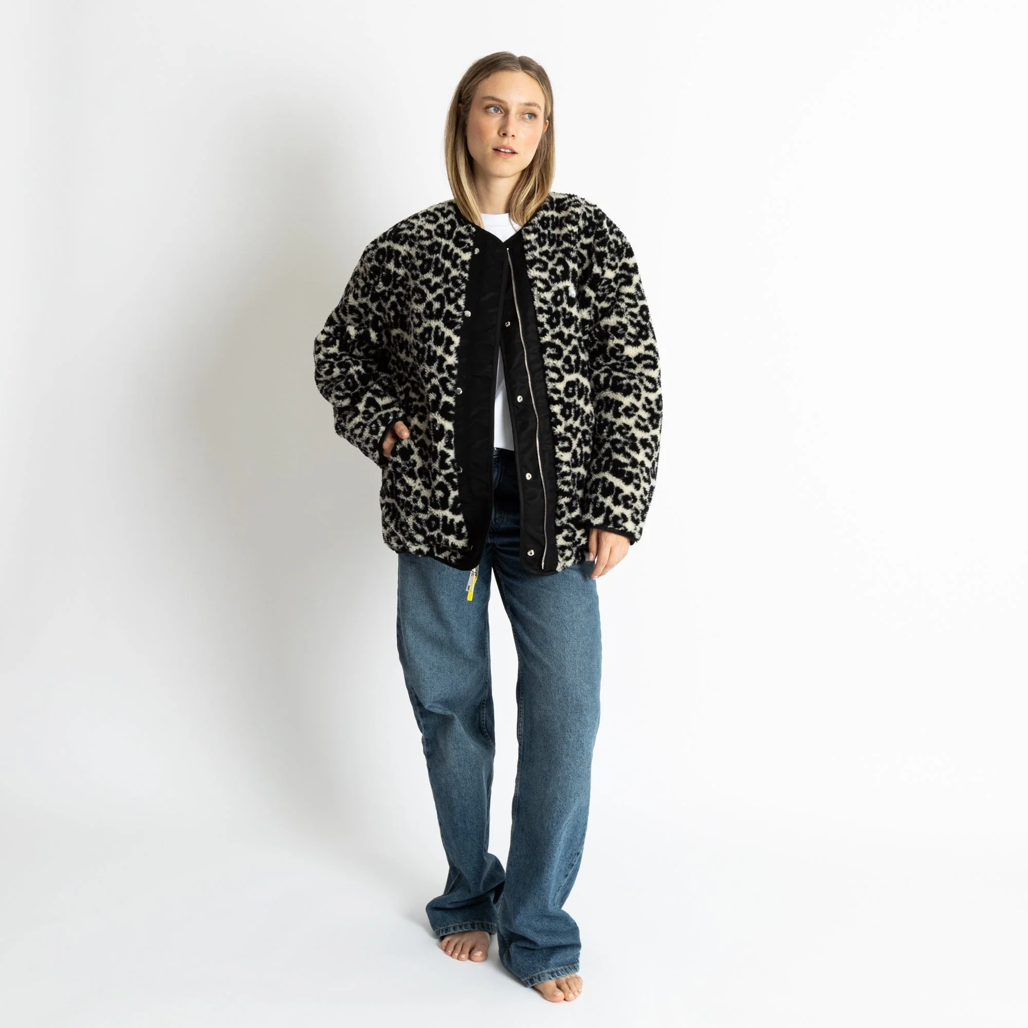 Reversible Bomber Jacket - black/leo black-sand - Image 6