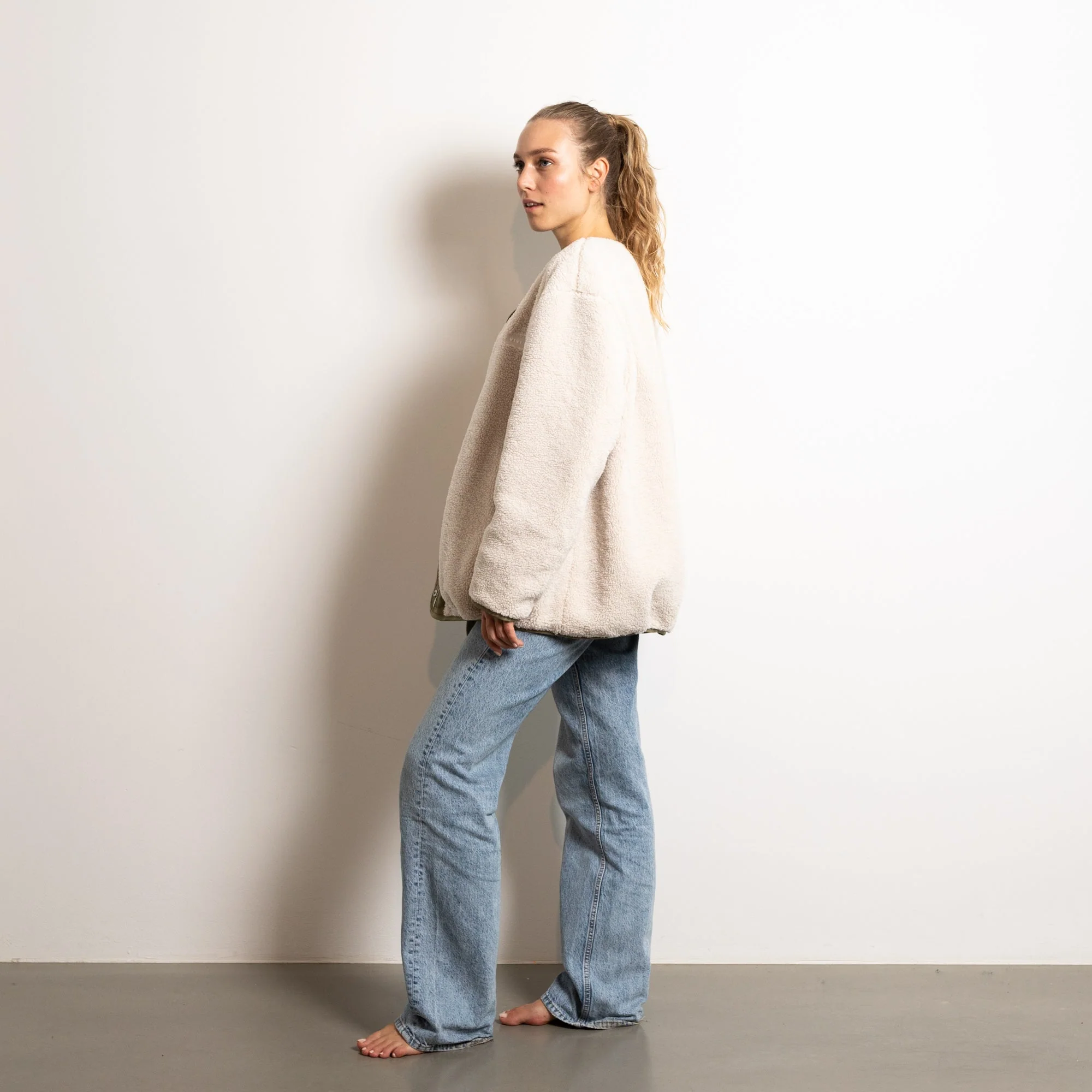 Reversible Bomber Jacket - pale olive/sand - Image 20
