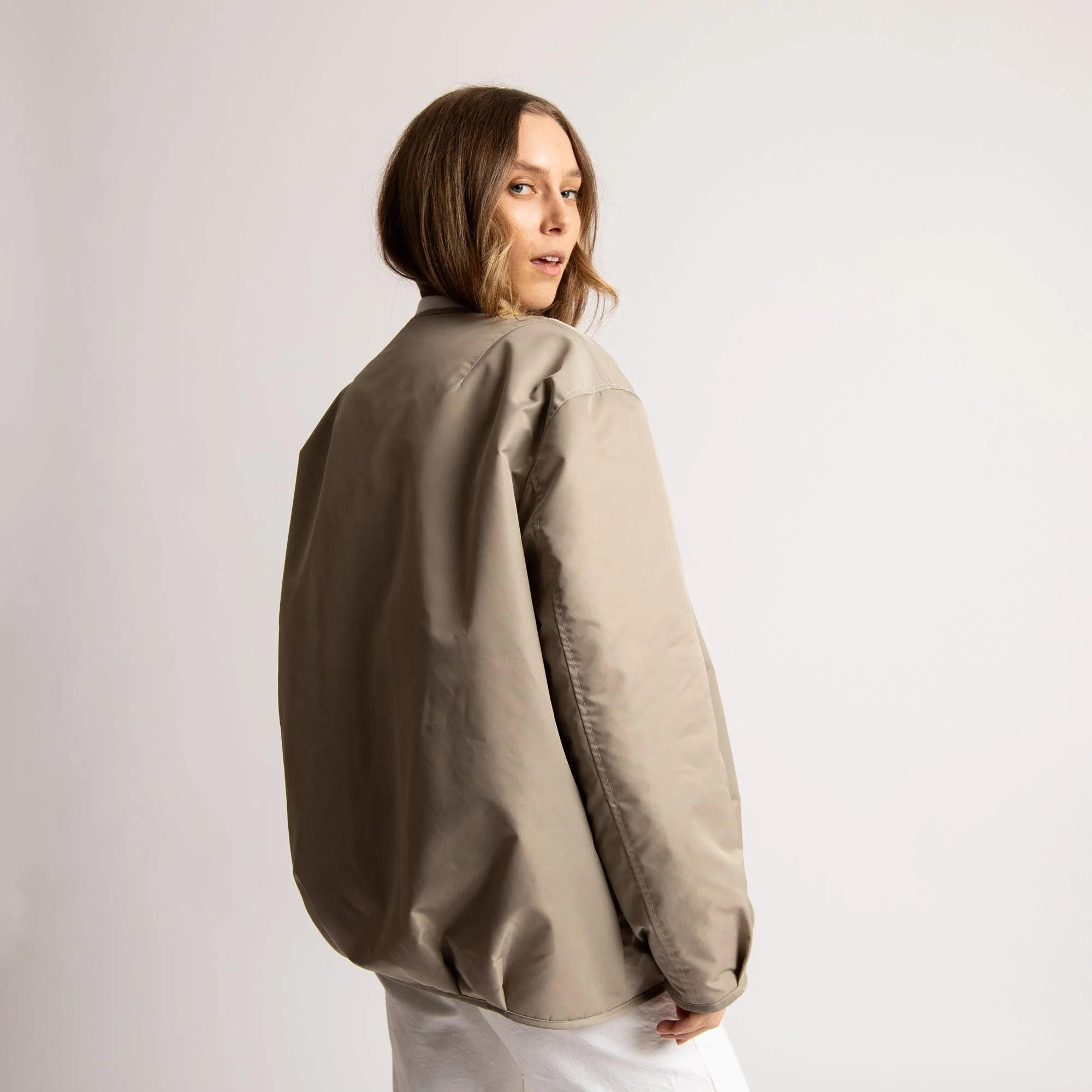 Reversible Bomber Jacket - stone/leo stone-sand - Image 5