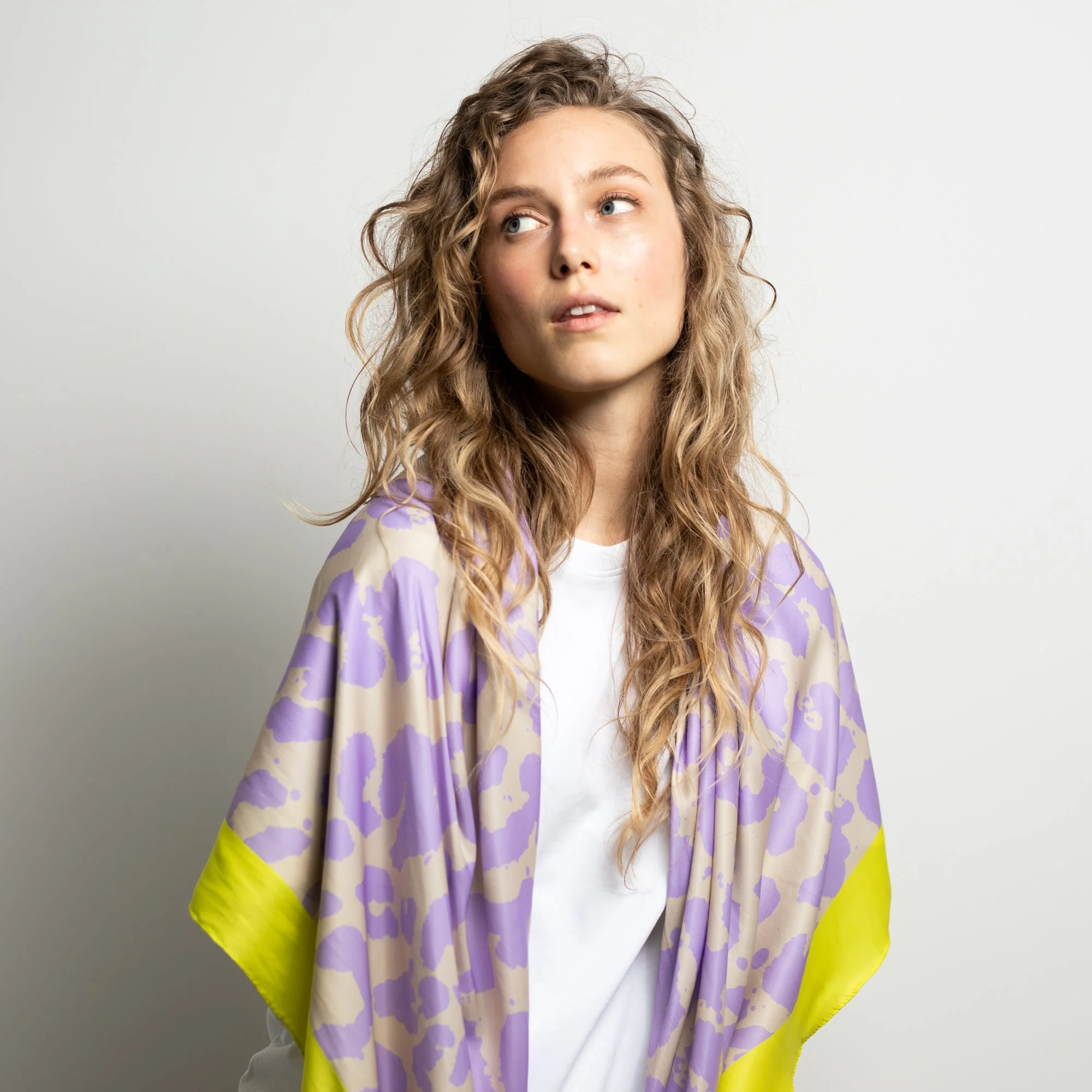 Scarf leo - lavender/grey - Image 8
