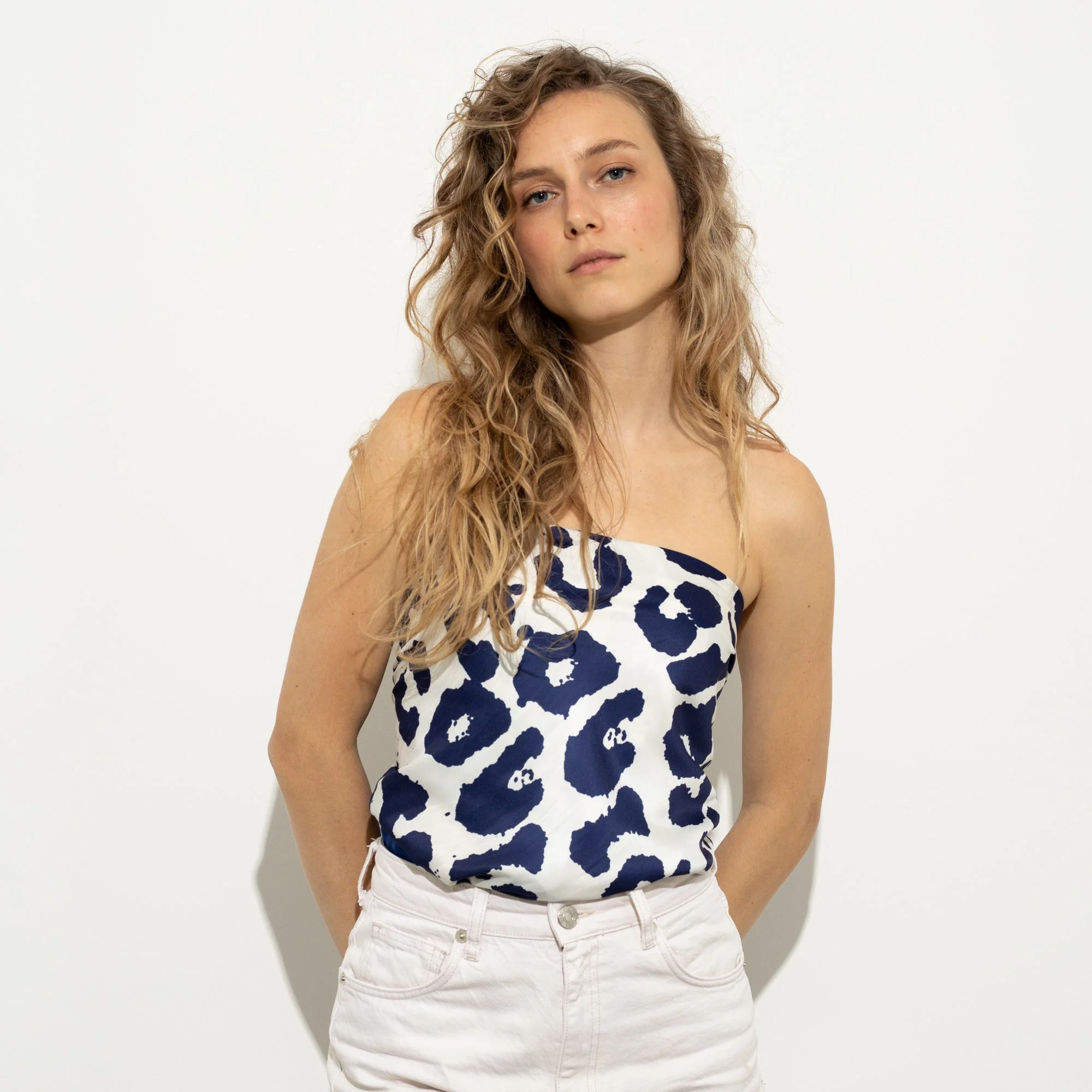 Scarf leo - navy/white - Image 10