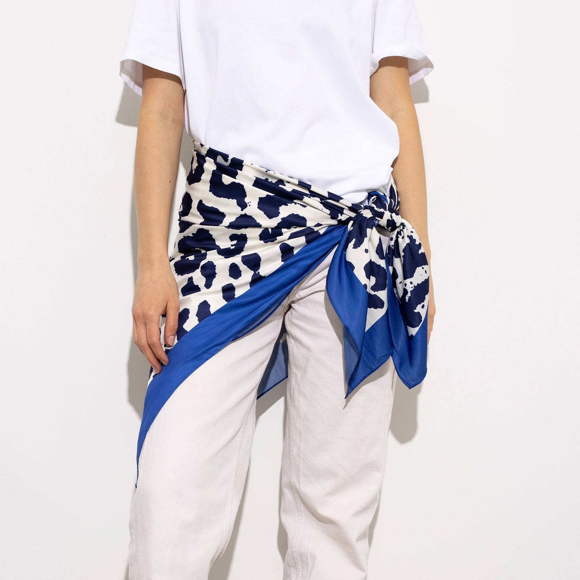 Scarf leo - navy/white - Image 13