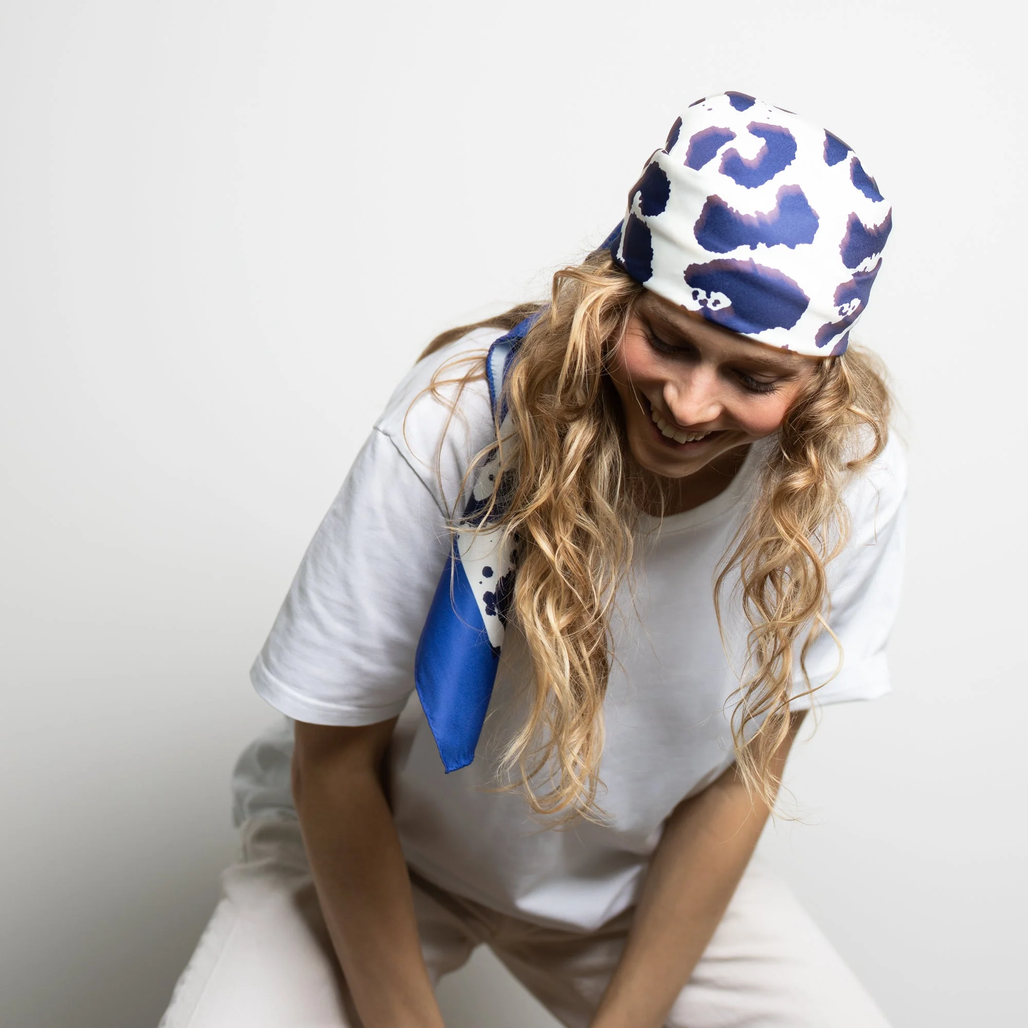 Scarf leo - navy/white - Image 6