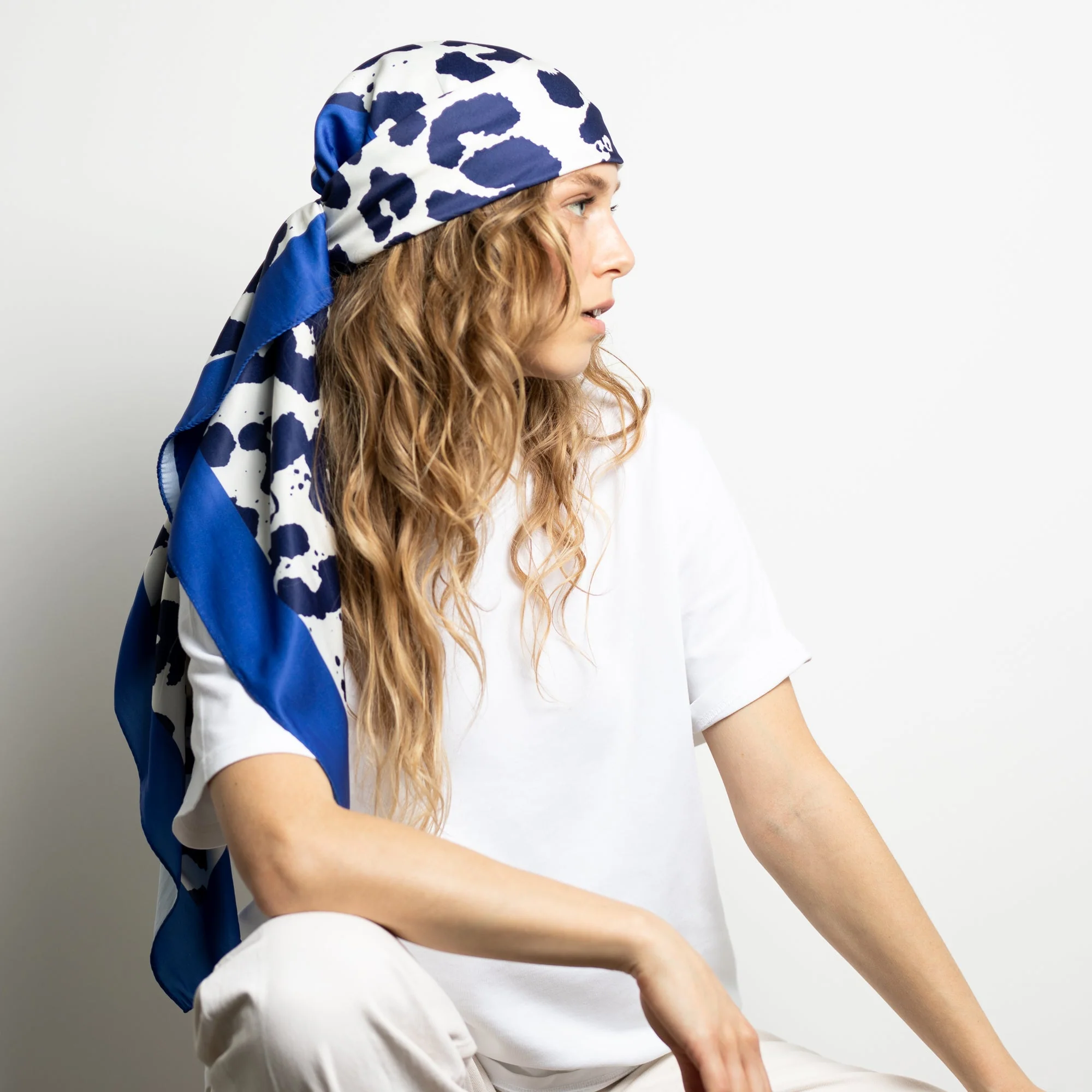 Scarf leo - navy/white - Image 7