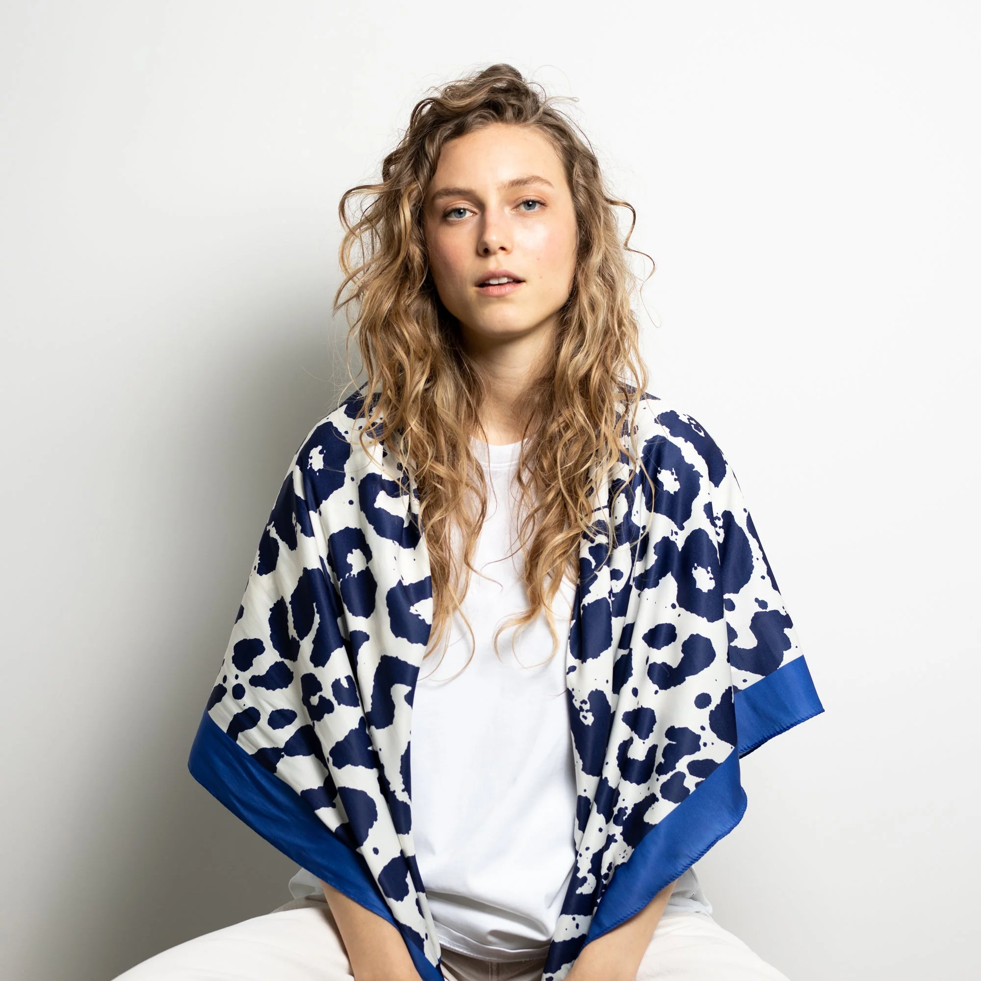 Scarf leo - navy/white - Image 8