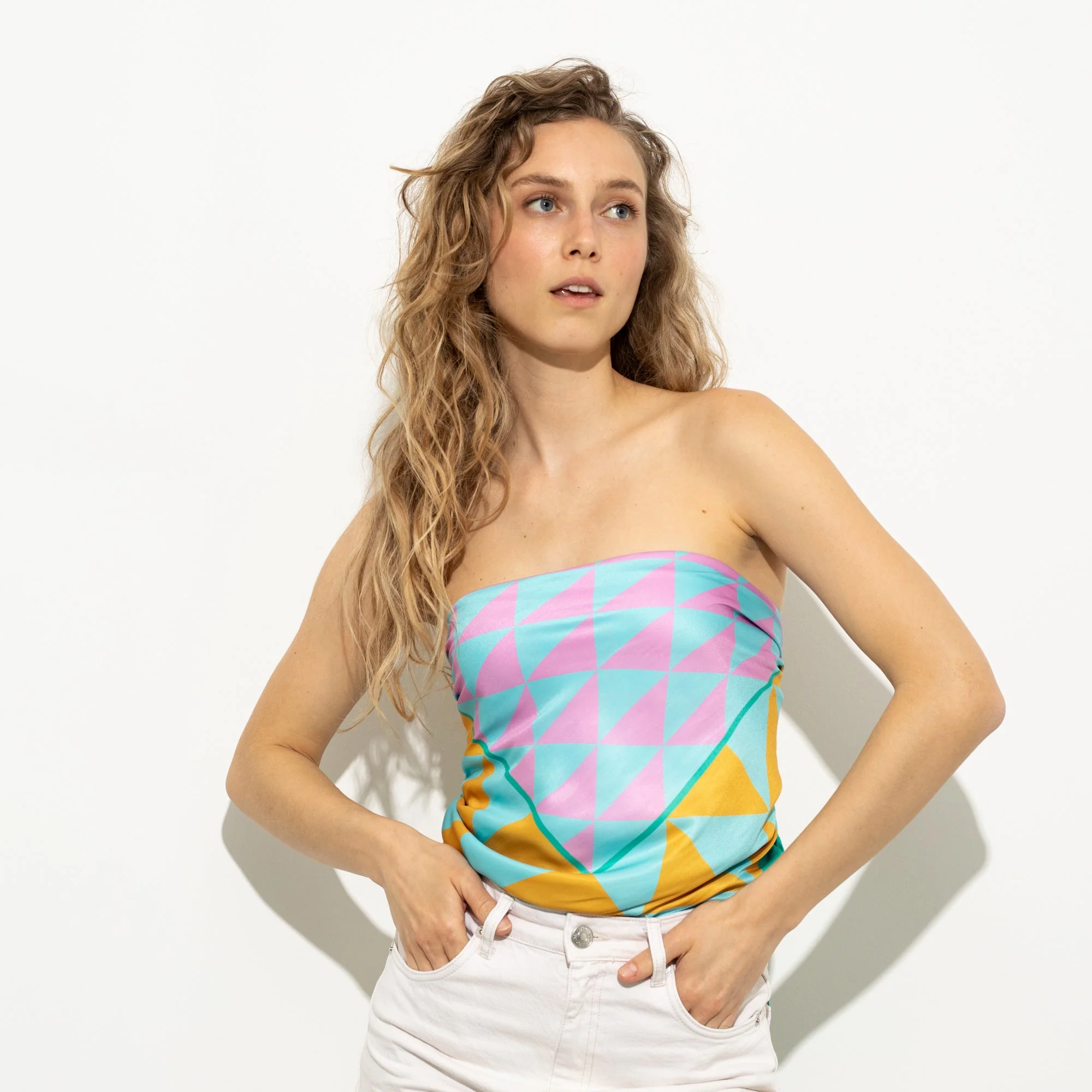 Scarf triangles - mint/rosé - Image 10