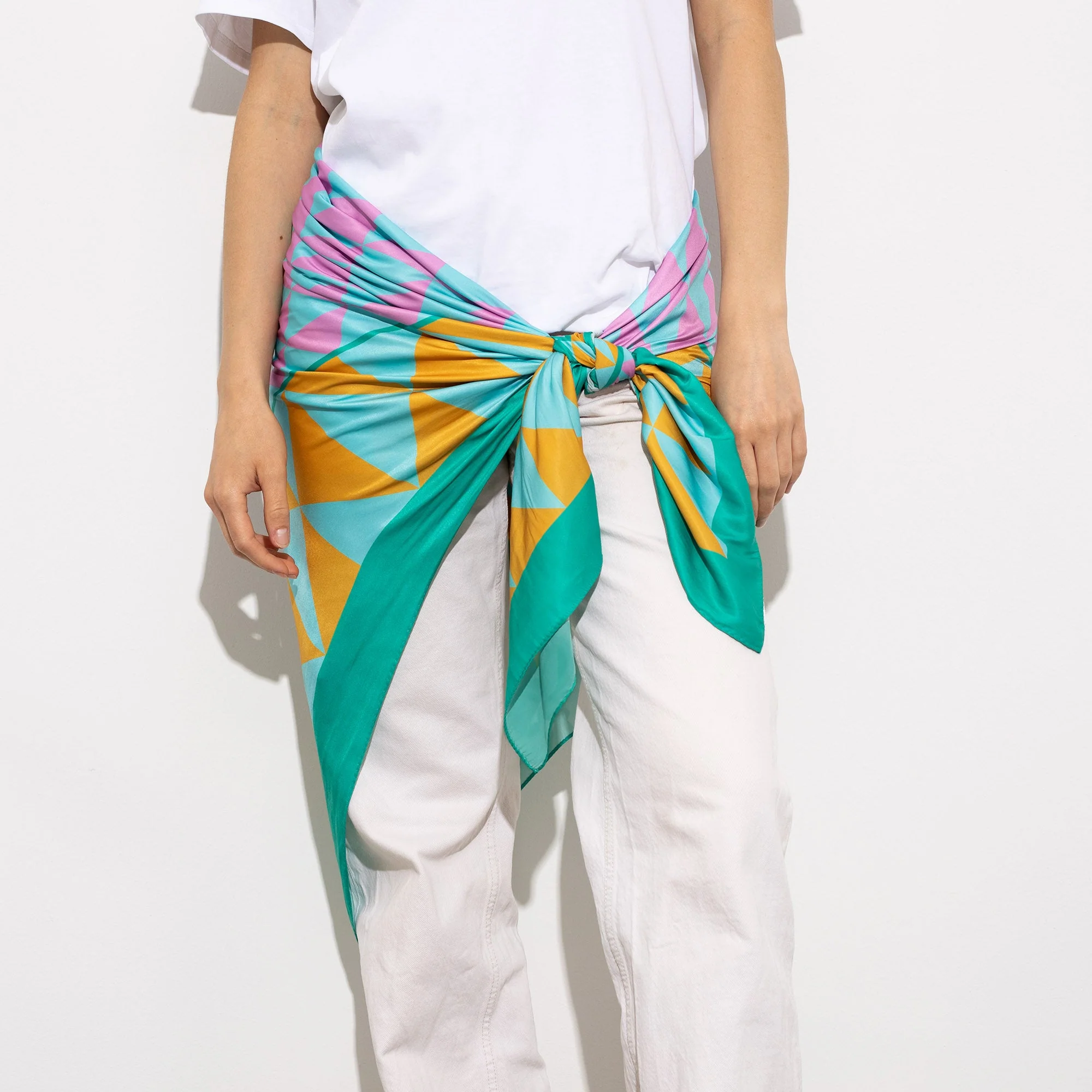 Scarf triangles - mint/rosé - Image 12