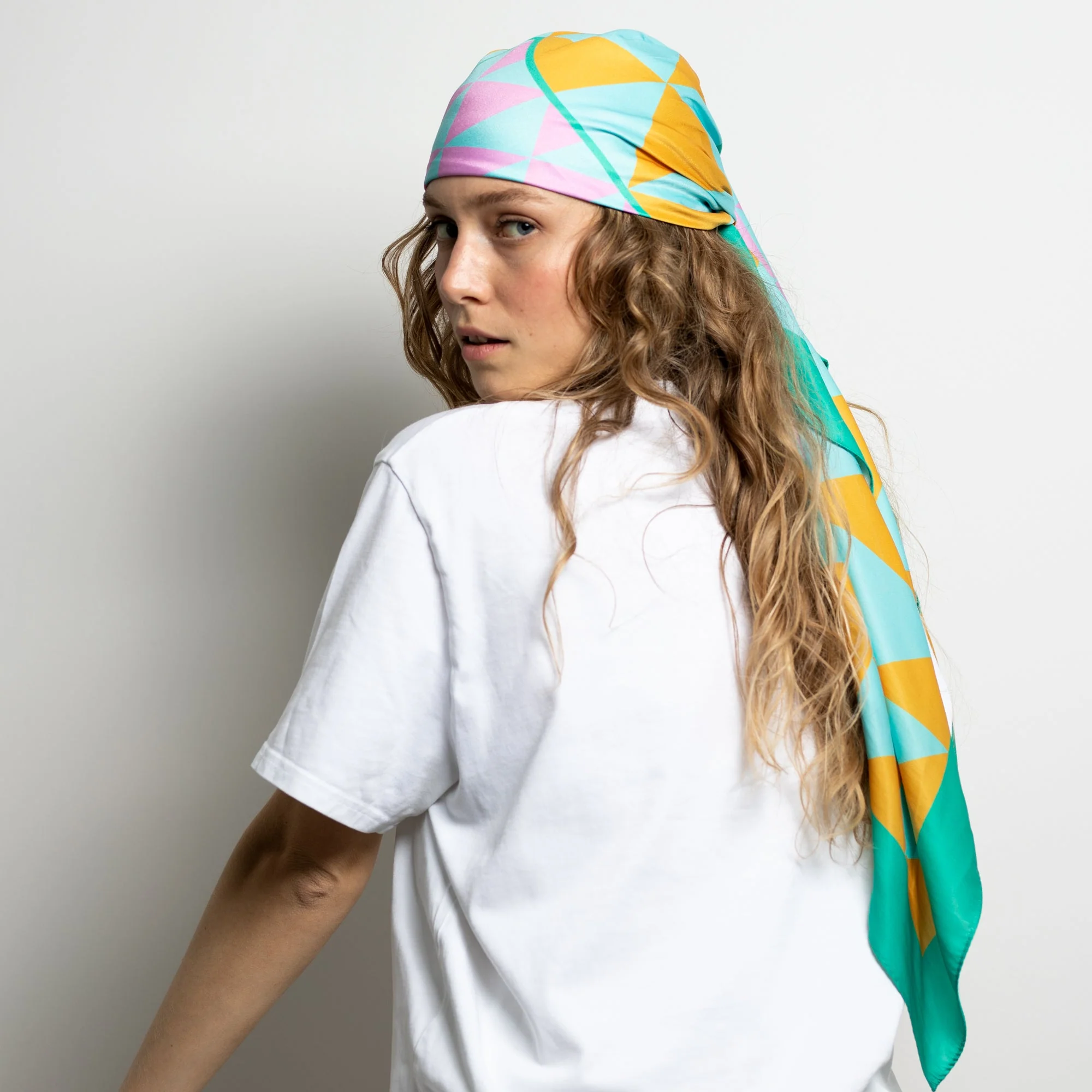 Scarf triangles - mint/rosé - Image 6