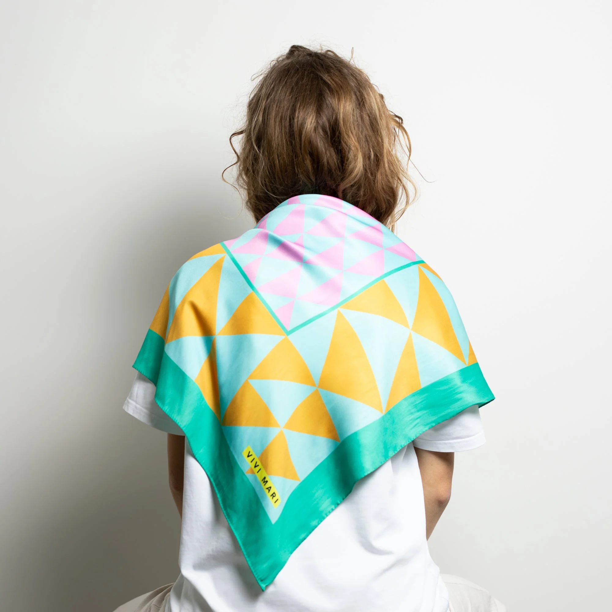 Scarf triangles - mint/rosé - Image 9