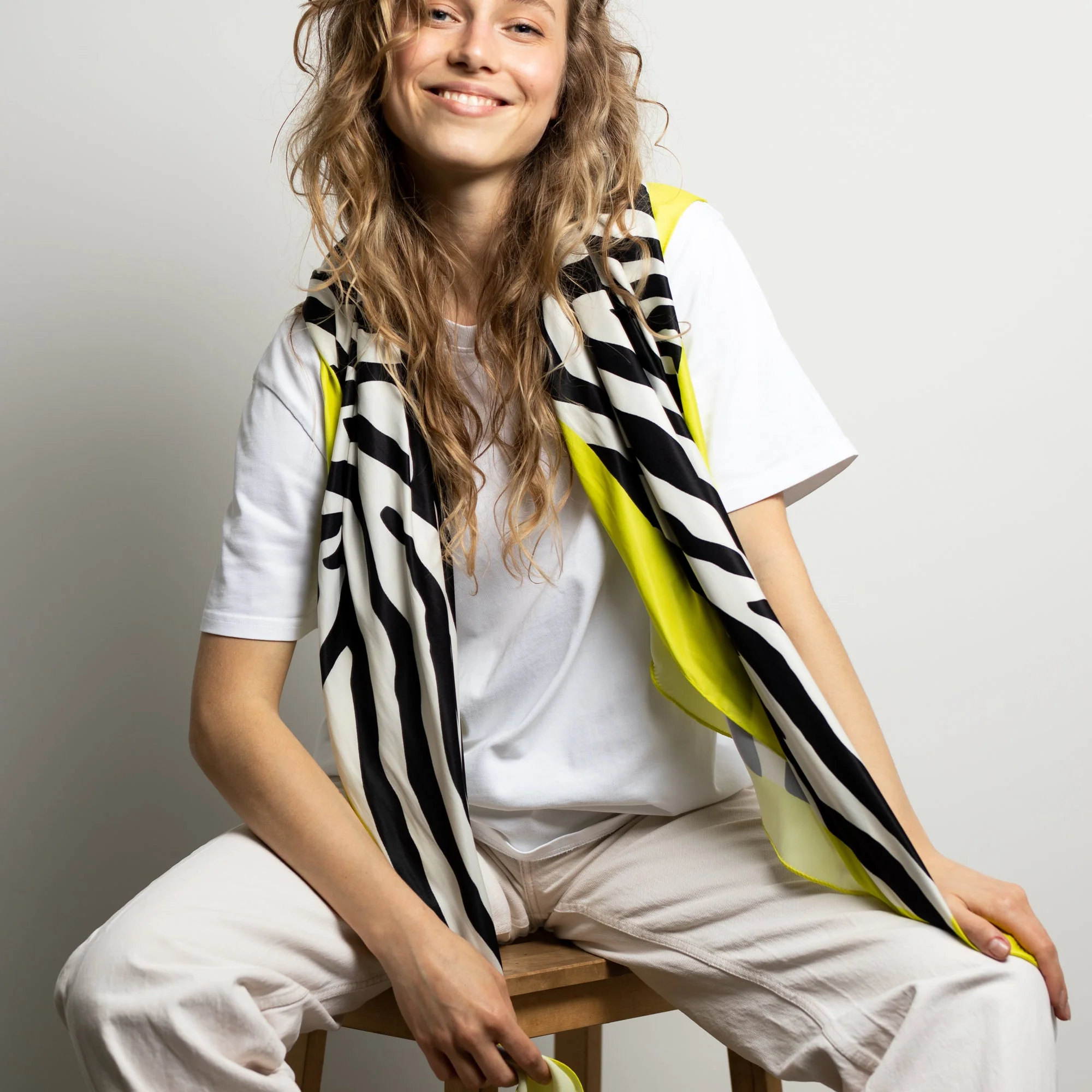 Scarf zebra - black/white - Image 3