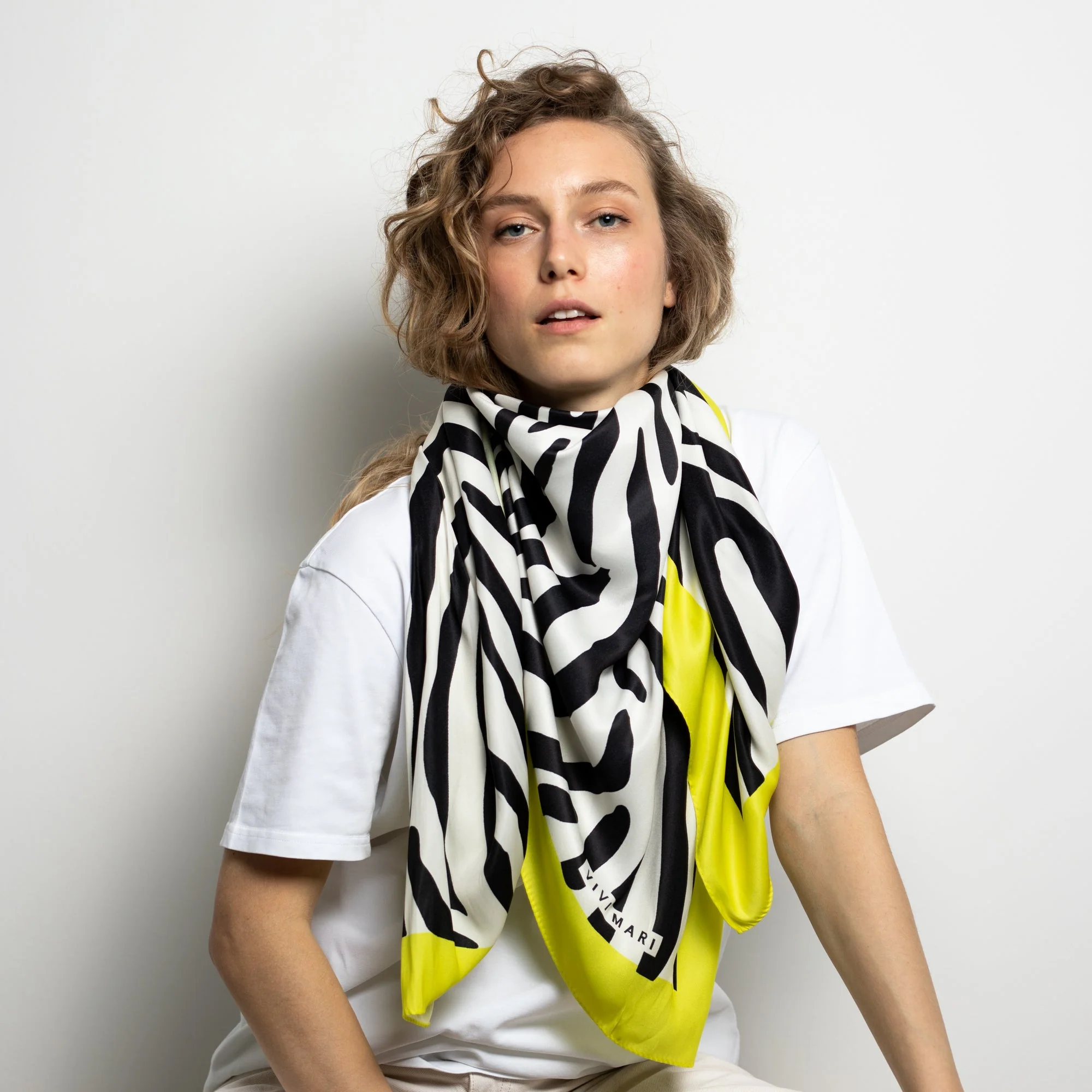 Scarf zebra - black/white - Image 4