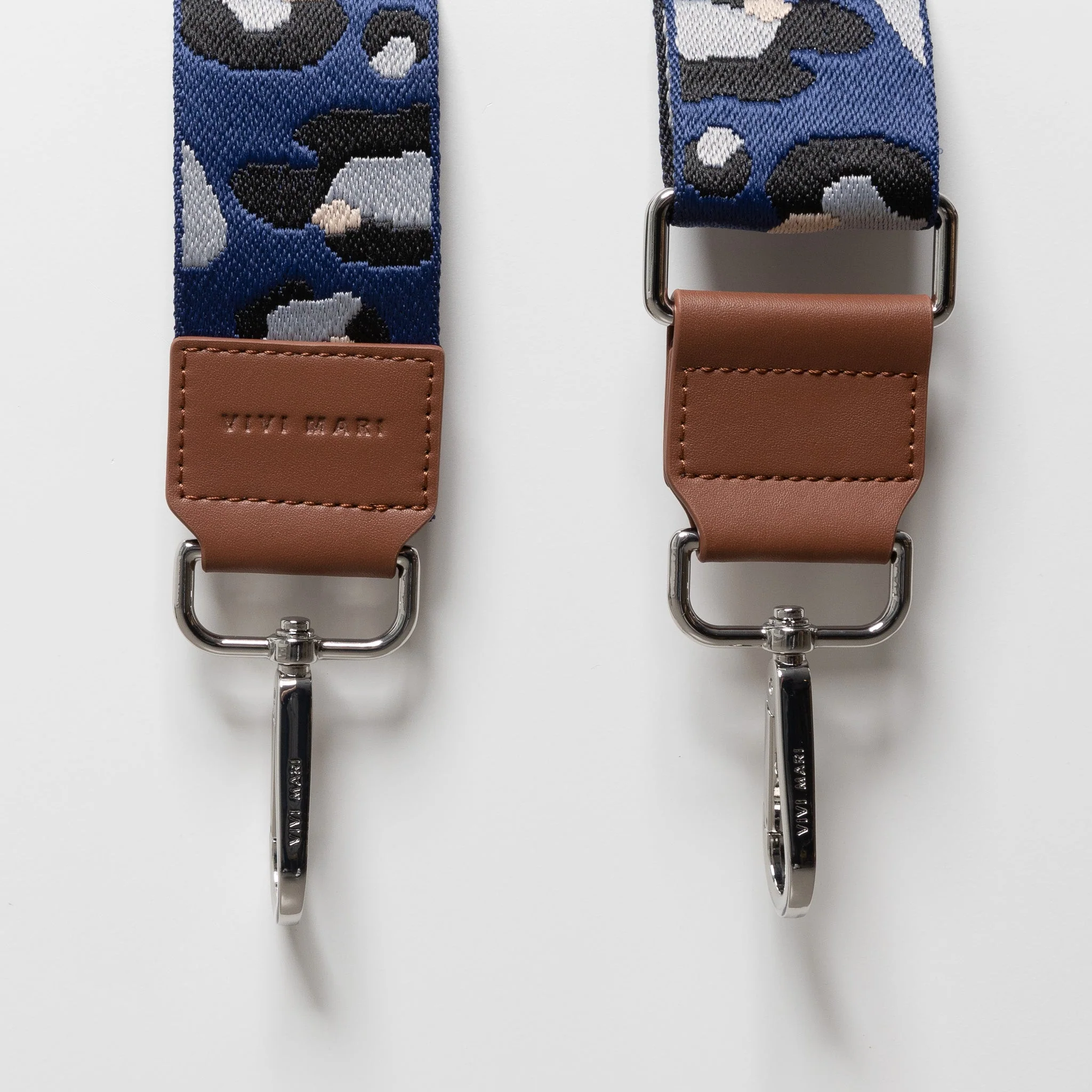 strap abstract leopard blue/black - tan - Image 10
