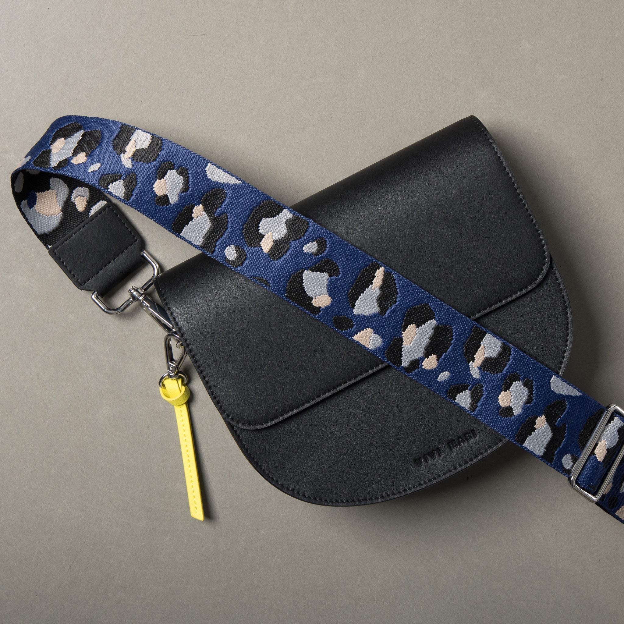 strap abstract leopard blue/black - black - Image 7