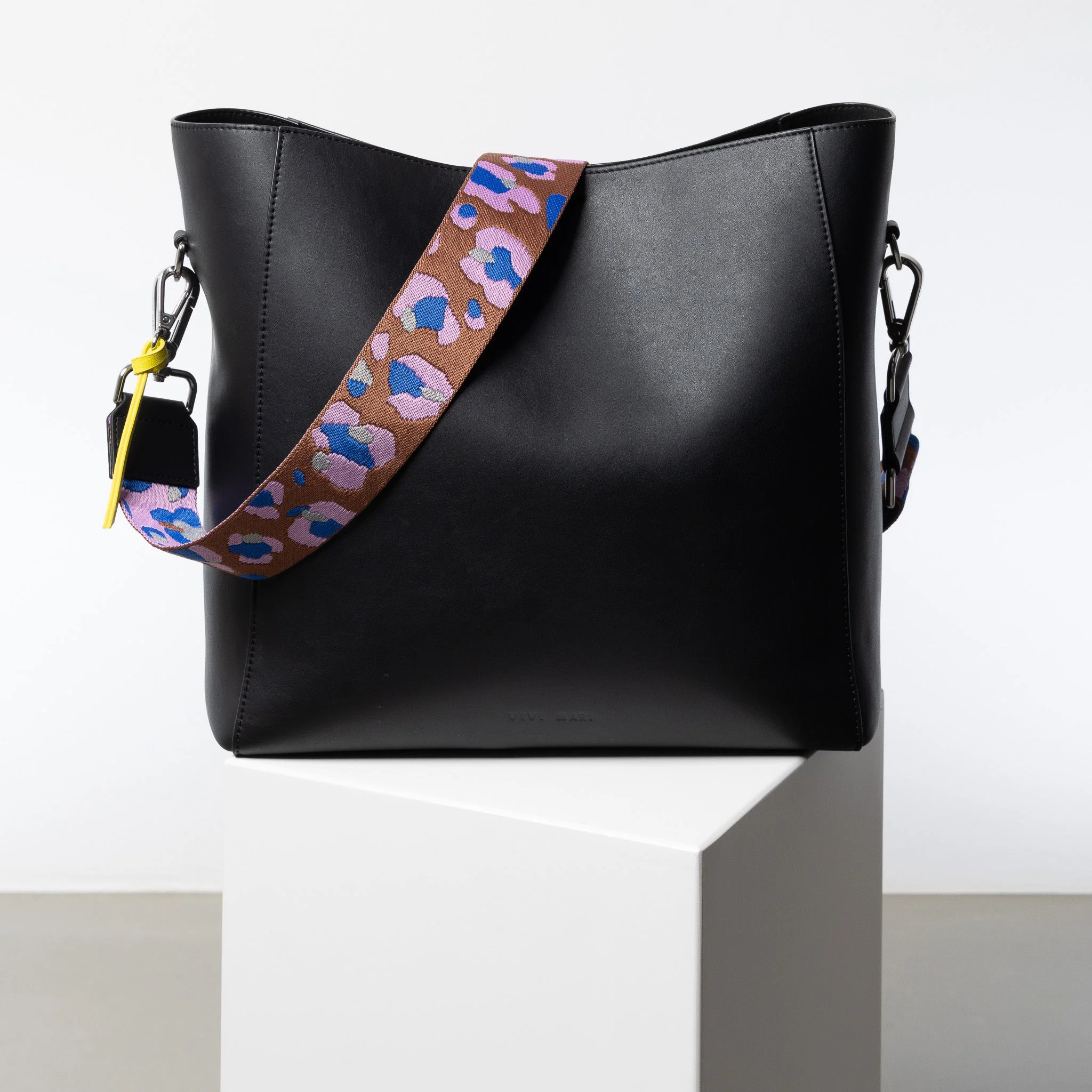 strap abstract leopard tan/rose - black - Image 2