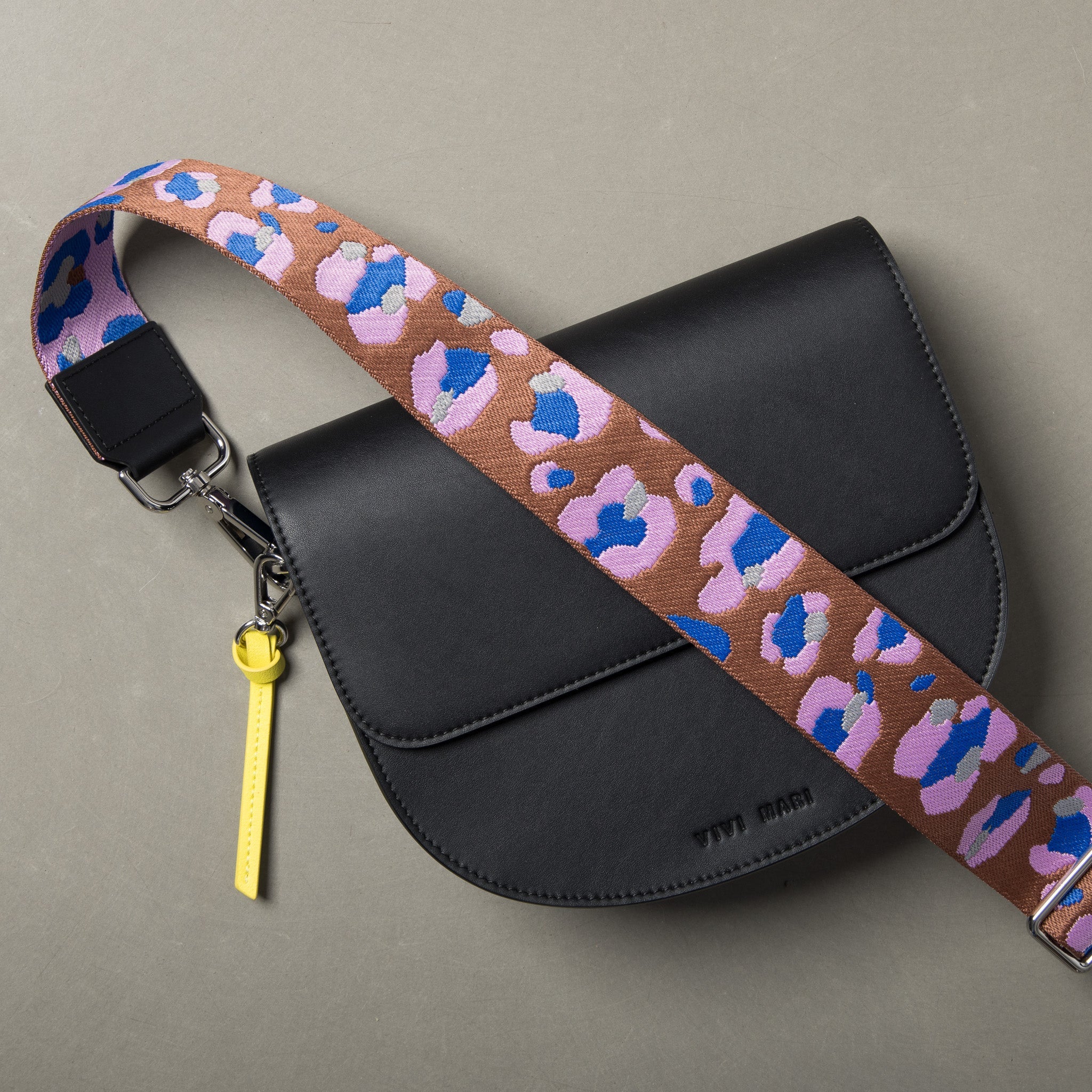 strap abstract leopard tan/rose - black - Image 8