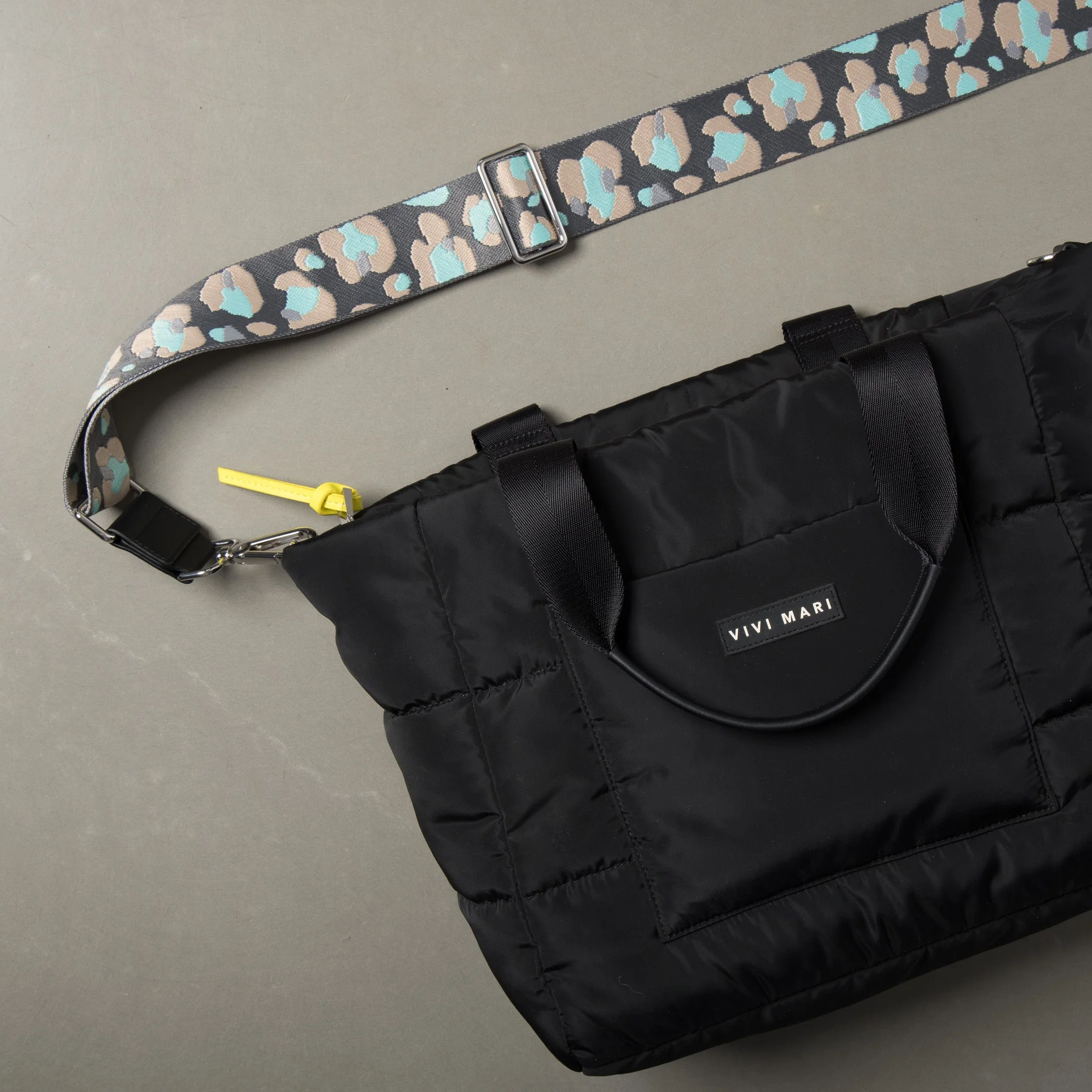 strap abstract leopard taupe/mint - black - Image 4