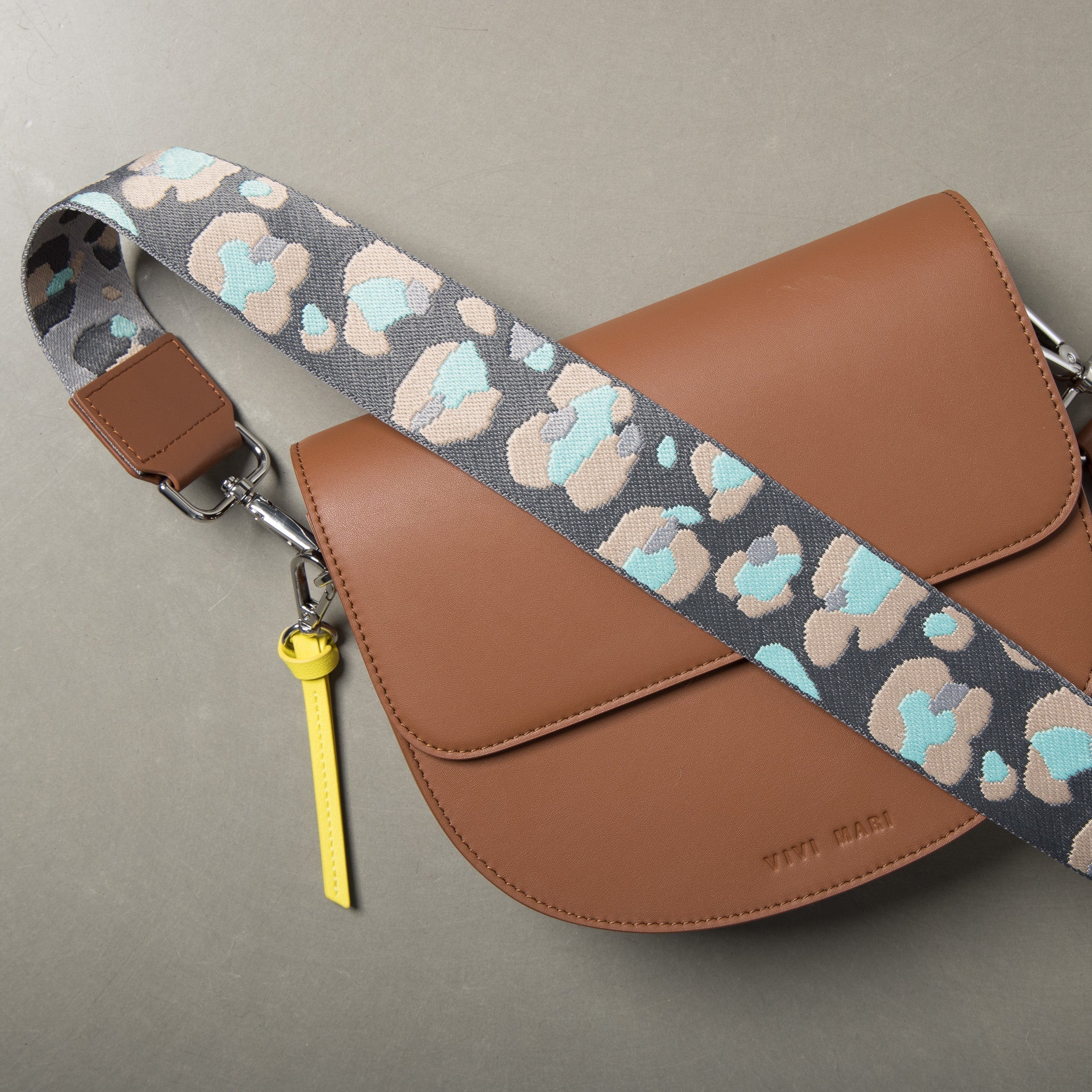 strap abstract leopard taupe/mint - tan - Image 9