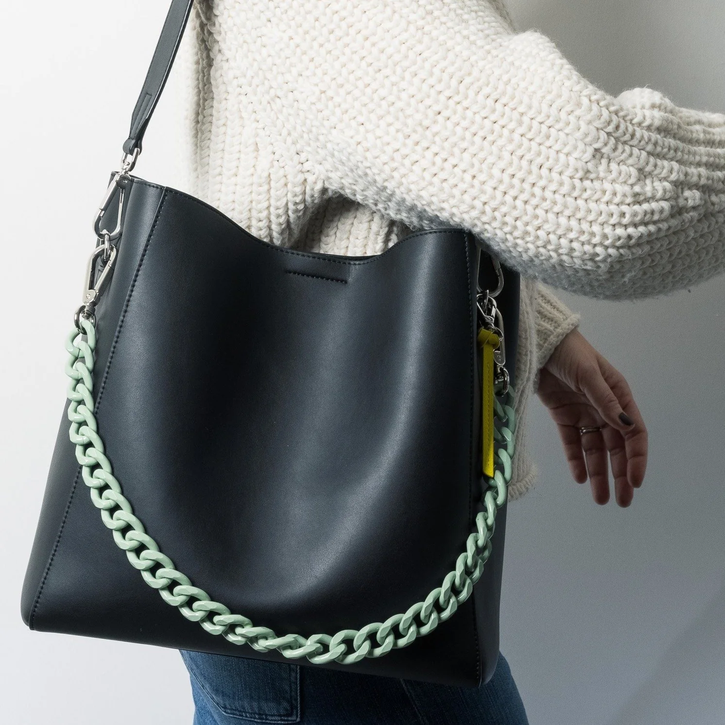 strap bold chain mint - short - Image 10