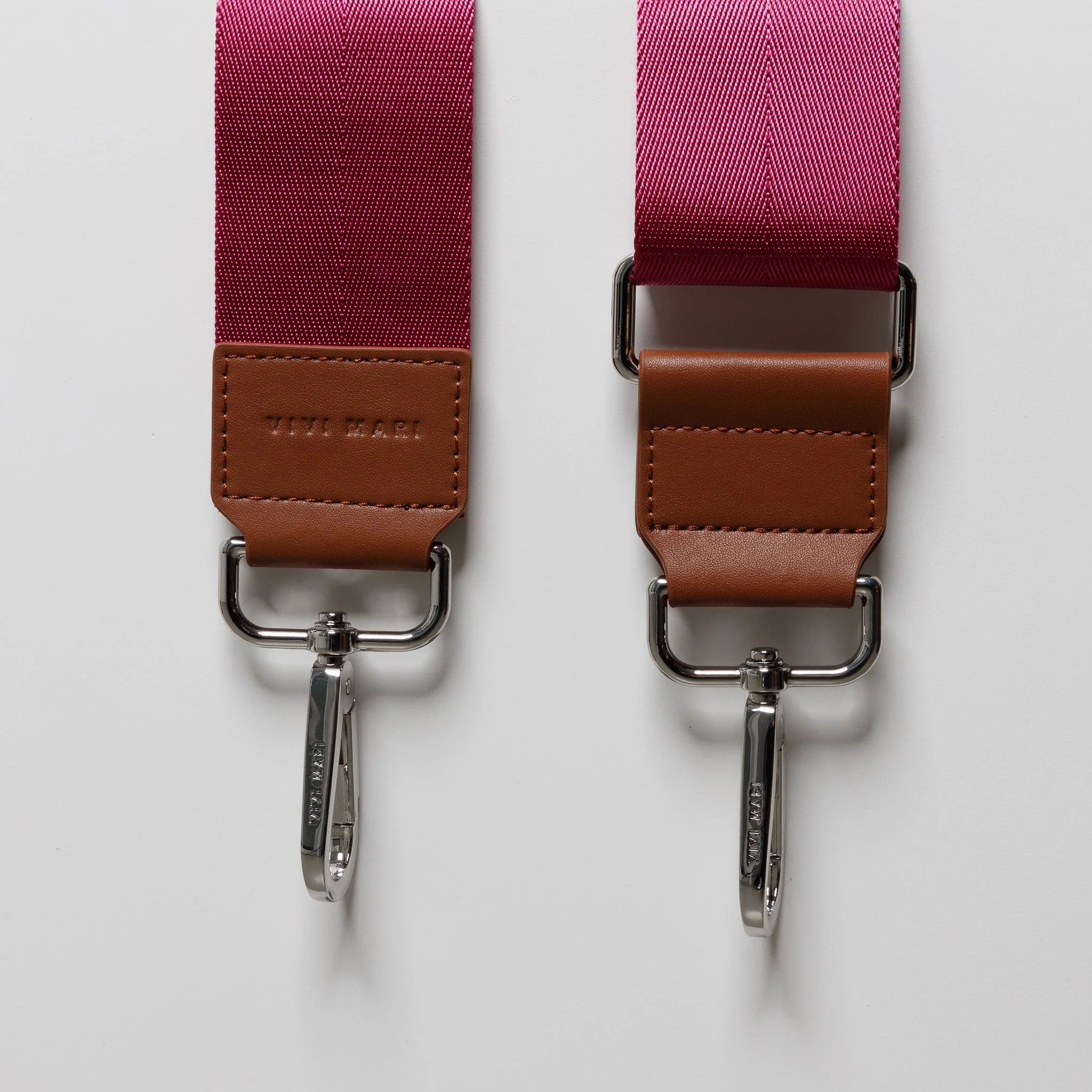 strap deep magenta - tan - Image 5