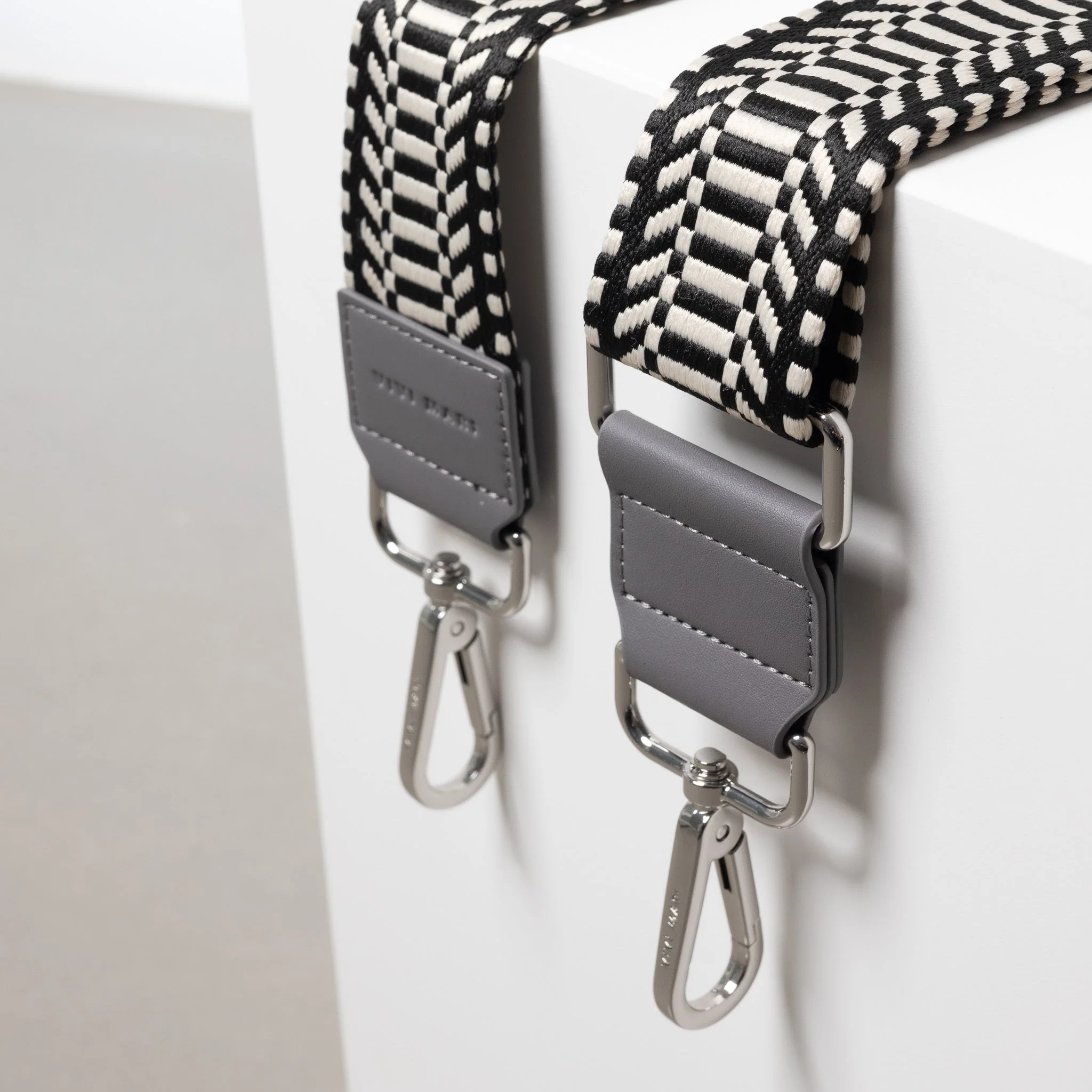 strap ethno black/white - taupe - Image 5