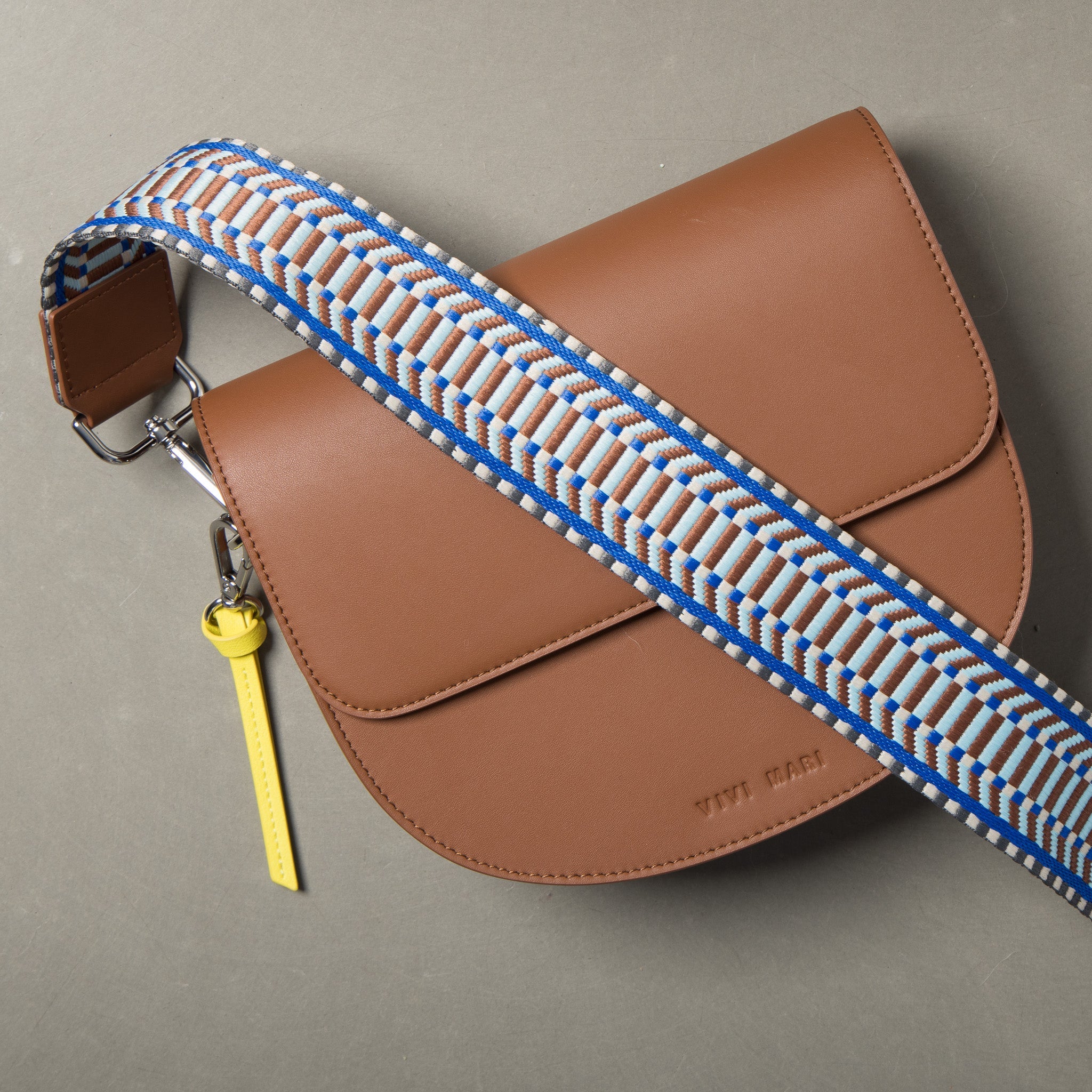 strap ethno multi blue - tan - Image 4