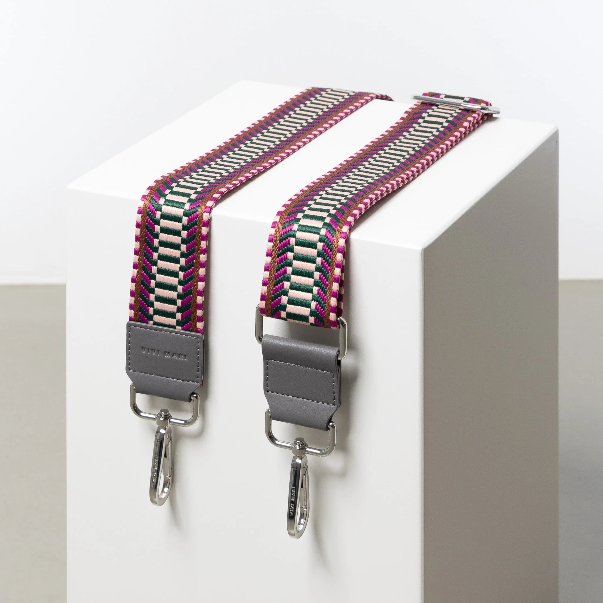 strap ethno multi magenta - tan - Image 3