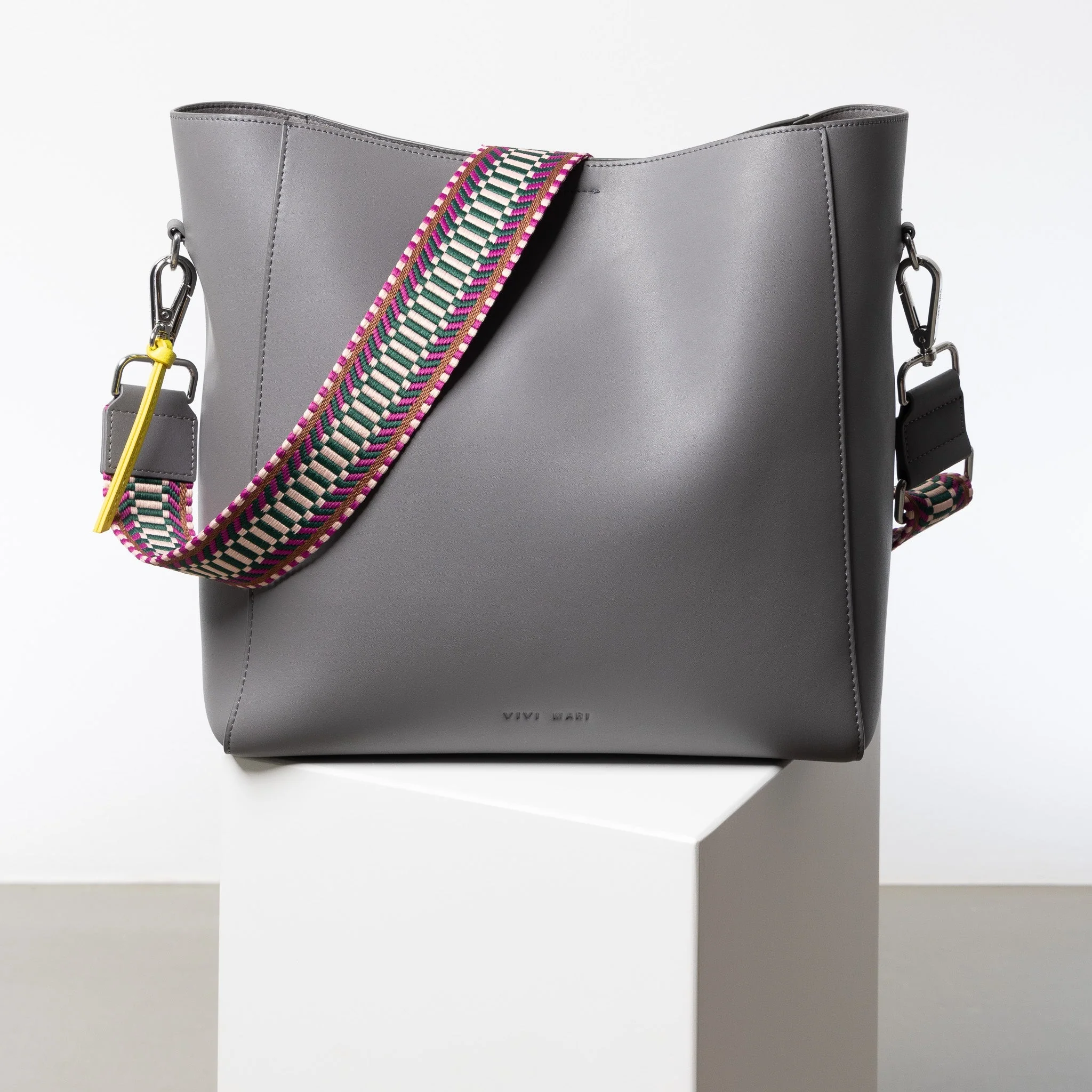strap ethno multi magenta - tan - Image 5