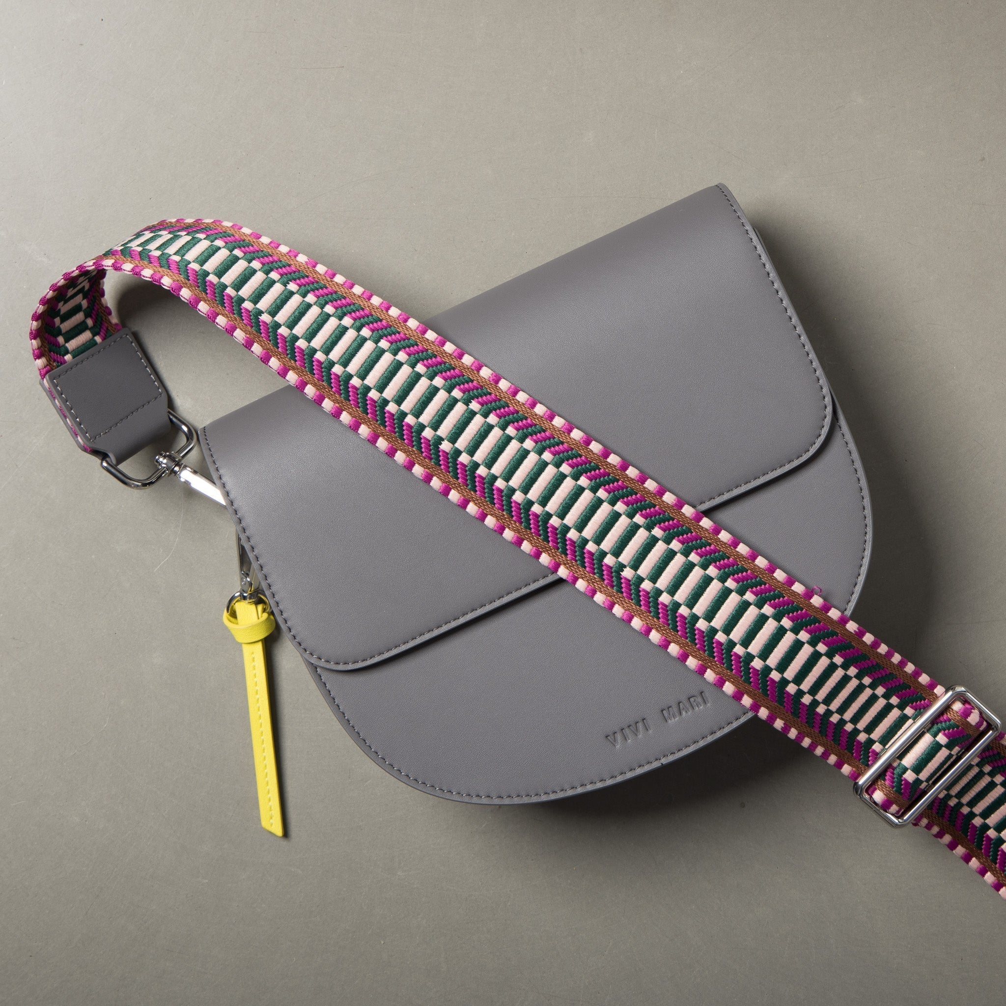 strap ethno multi magenta - tan - Image 9