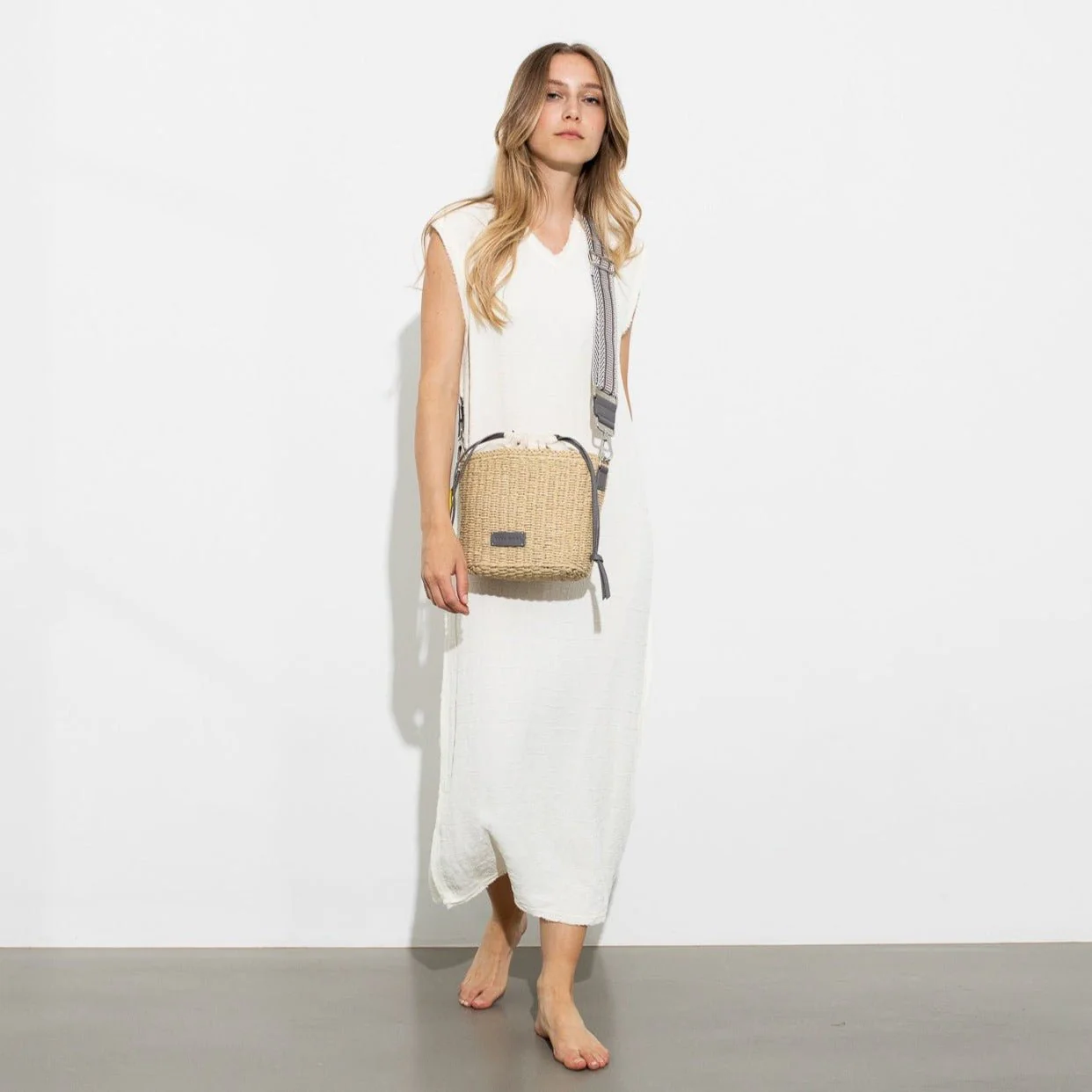 strap ethno taupe/white - taupe - Image 11