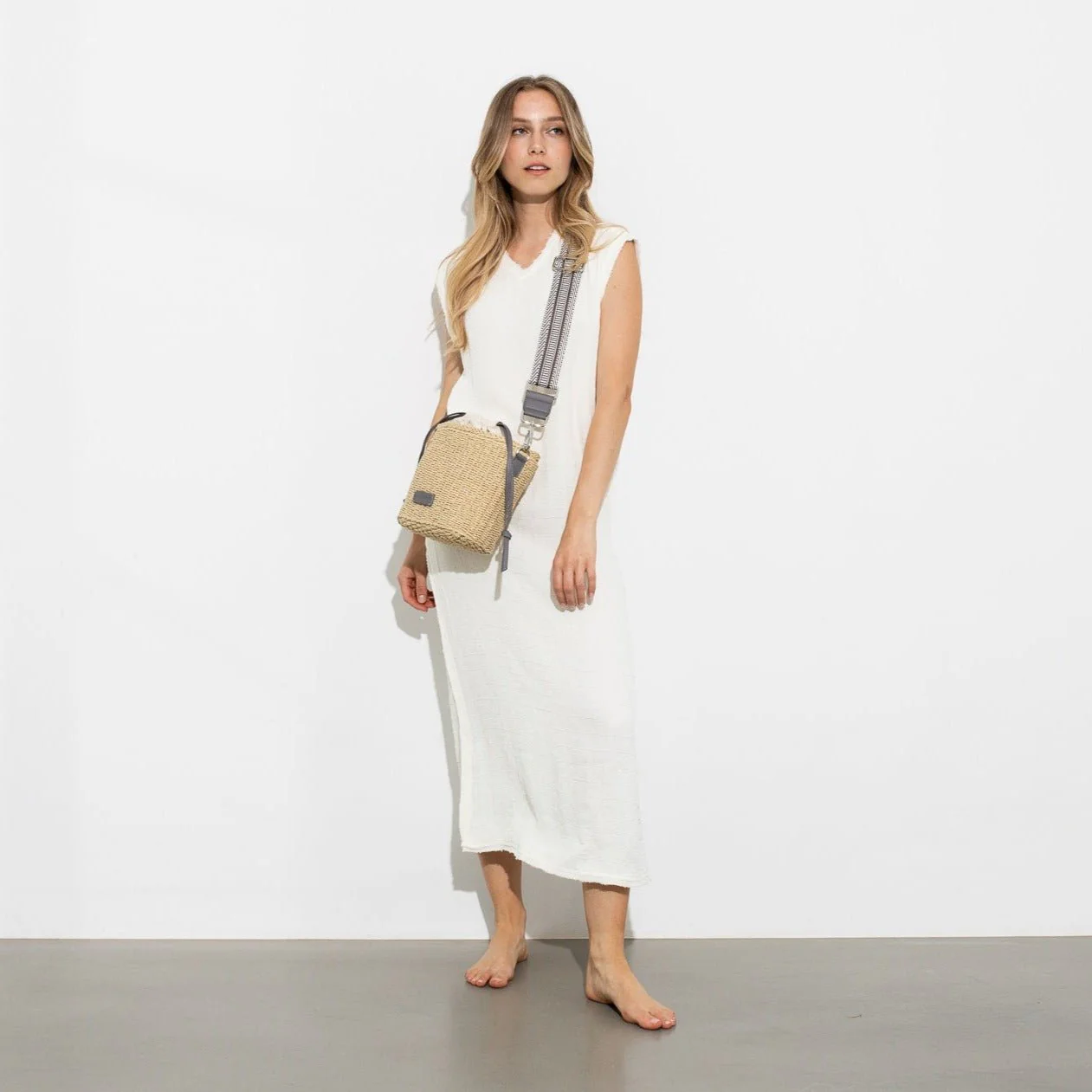 strap ethno taupe/white - taupe - Image 4